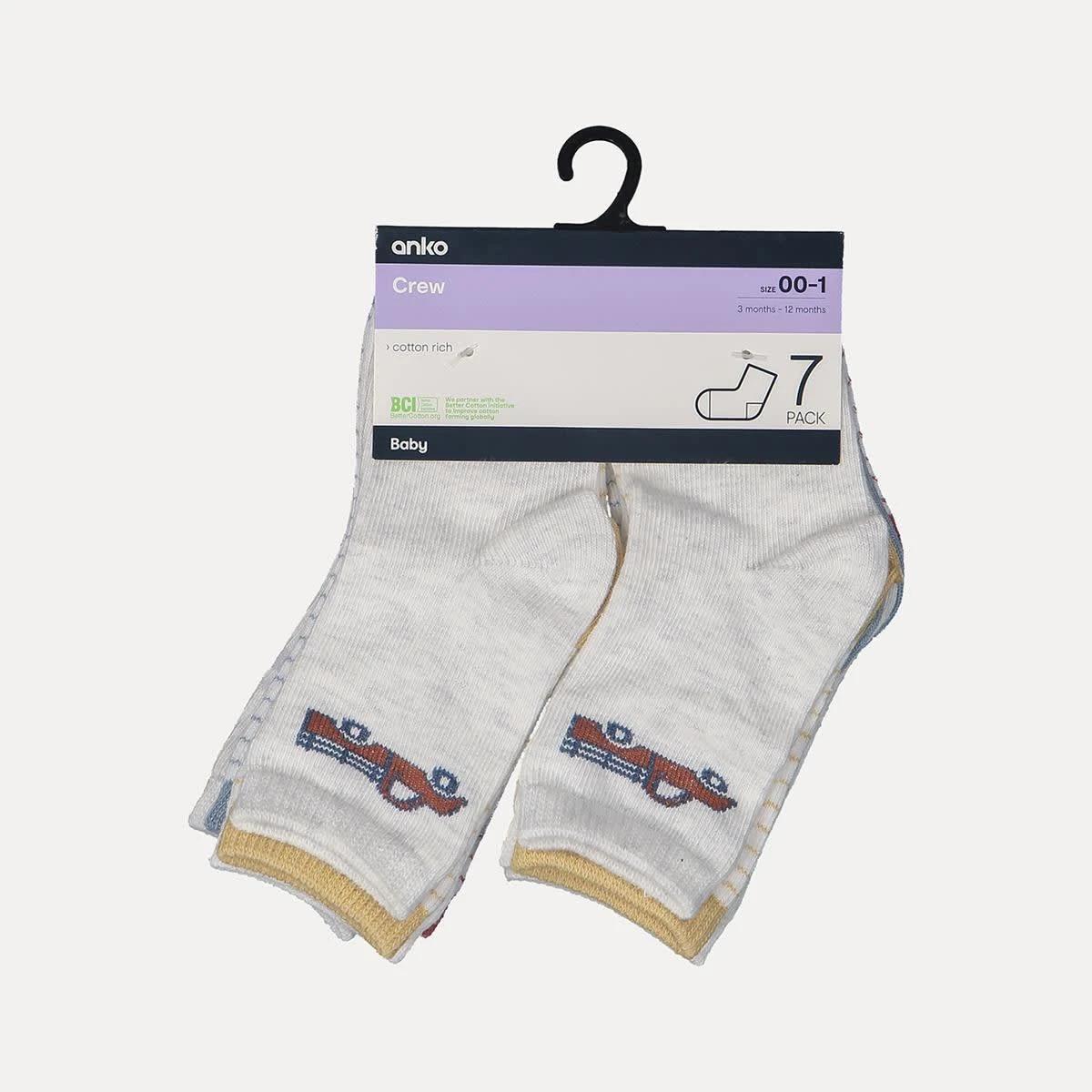 2 7 Pack Crew Socks Cardog A, 2 of 3