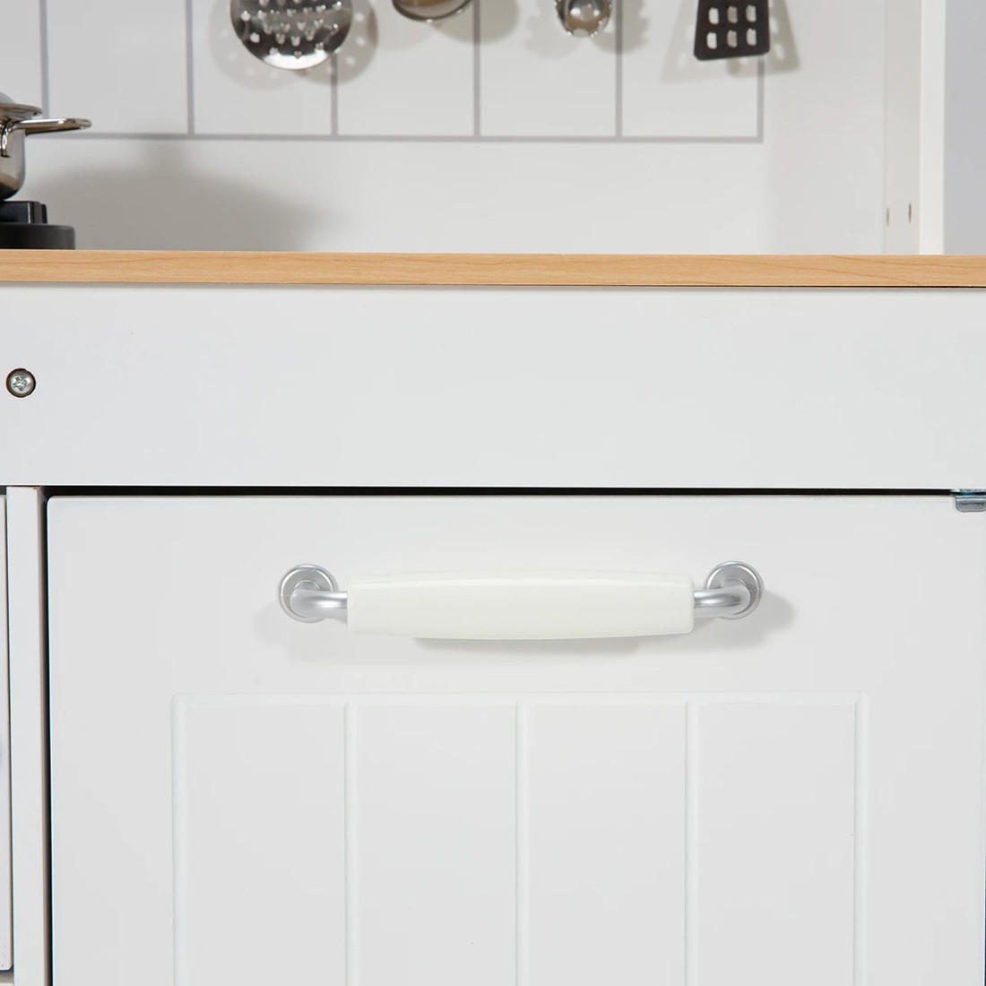 9 7 Piece Wooden Rustic Kitchen Playset, 9 of 10