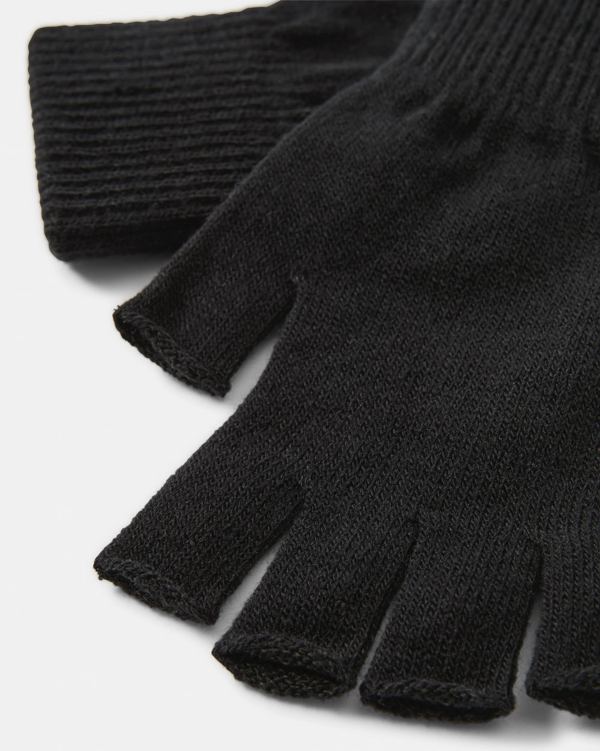 3 Fingerless Gloves Black, 3 of 3