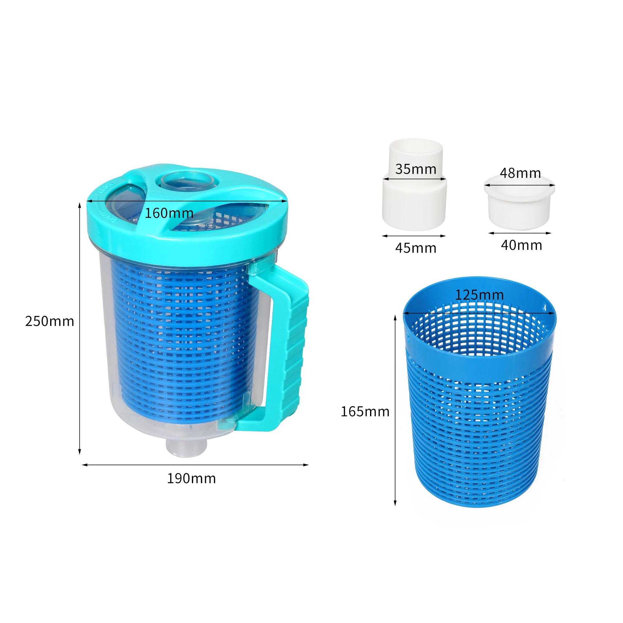 2 Traderight Pool Leaf Canister Suction Catcher Cleaner Ground Swimming Eater M, 2 of 5
