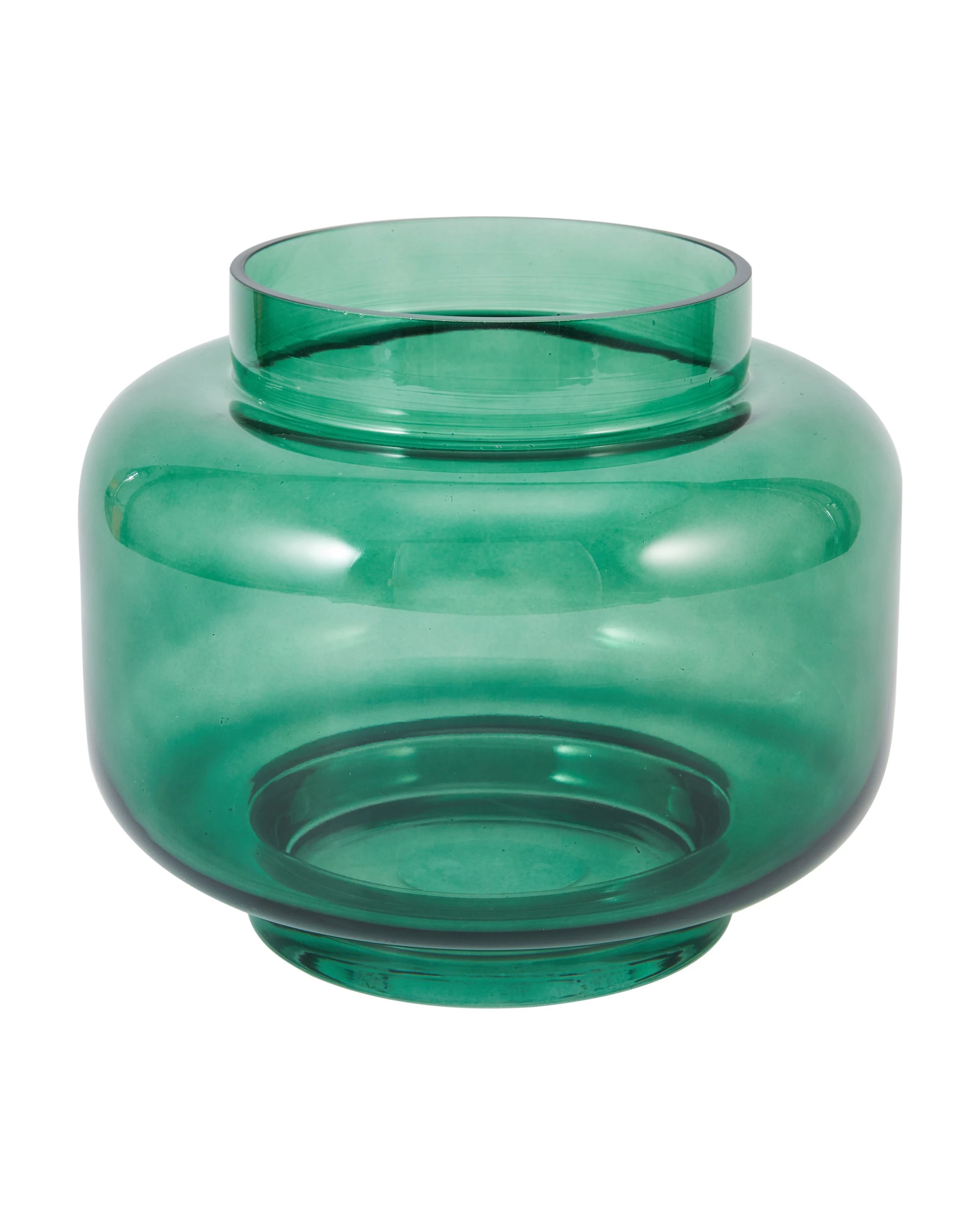 3 Green Tiered Glass Vase, 3 of 5