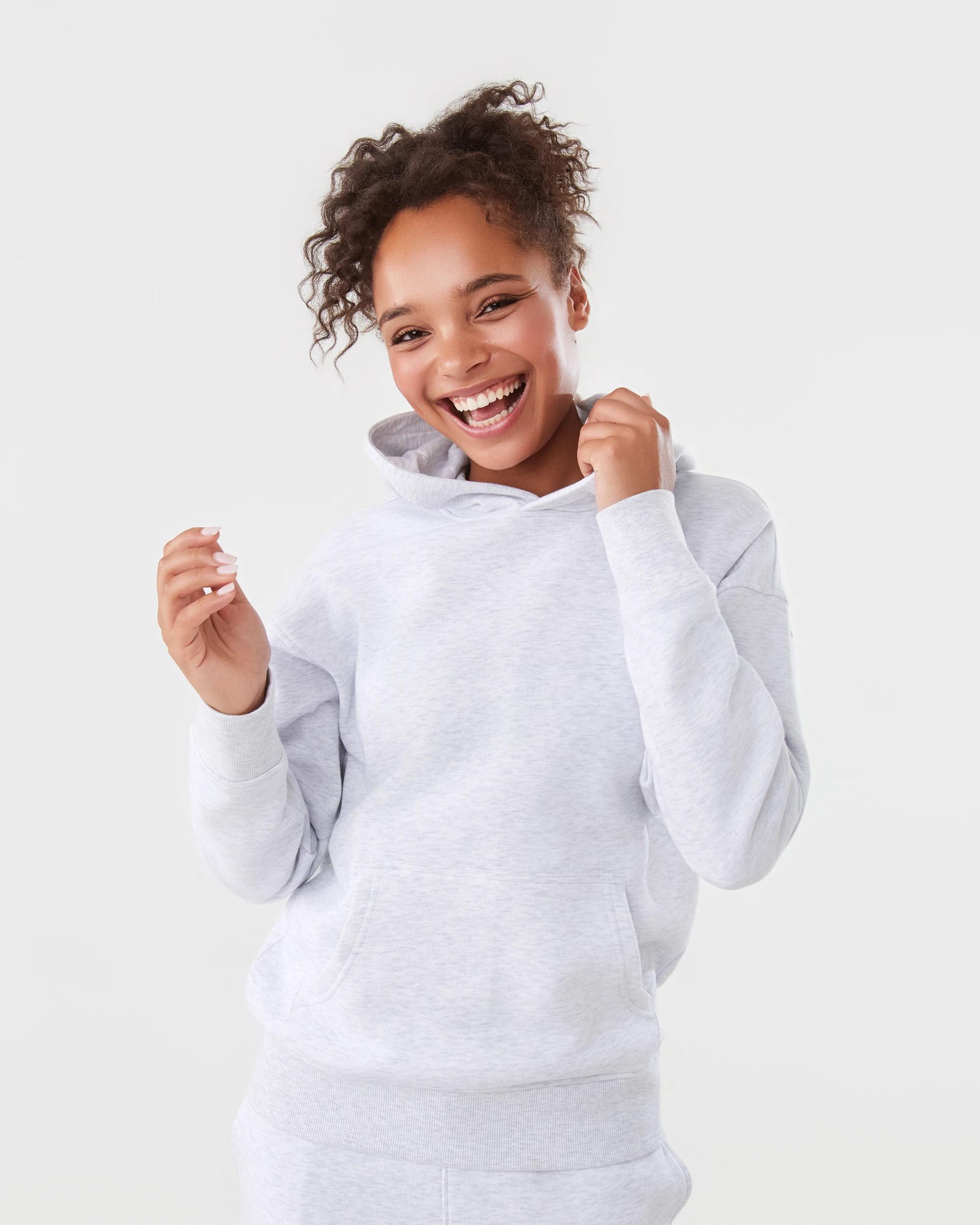 1 Active Womens Essential Oversized Hoodie Heather, 1 of 8
