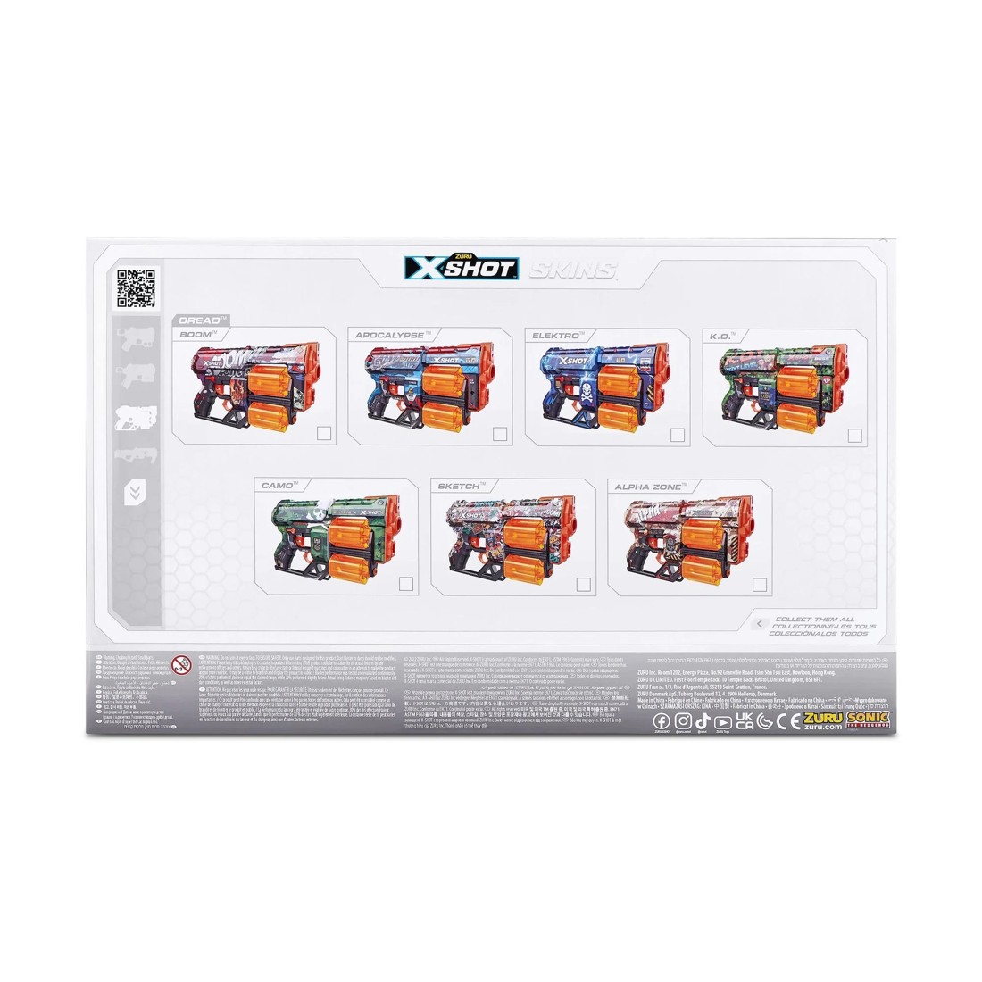 3 XSHOT Skins Sonic Dread Blaster (12 Darts) - Blue, 3 of 10