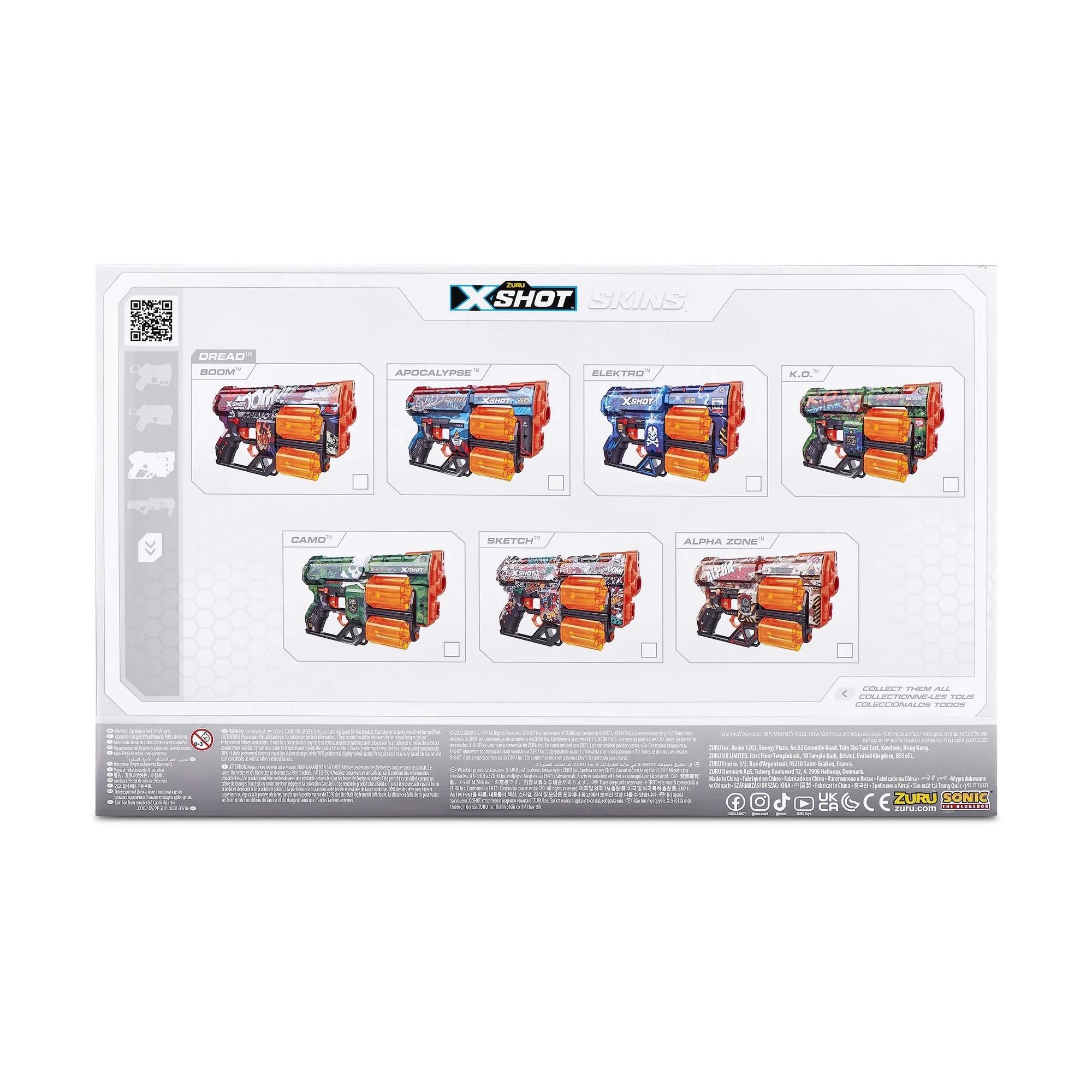 3 XSHOT Skins Sonic Dread Blaster (12 Darts) - Blue, 3 of 10