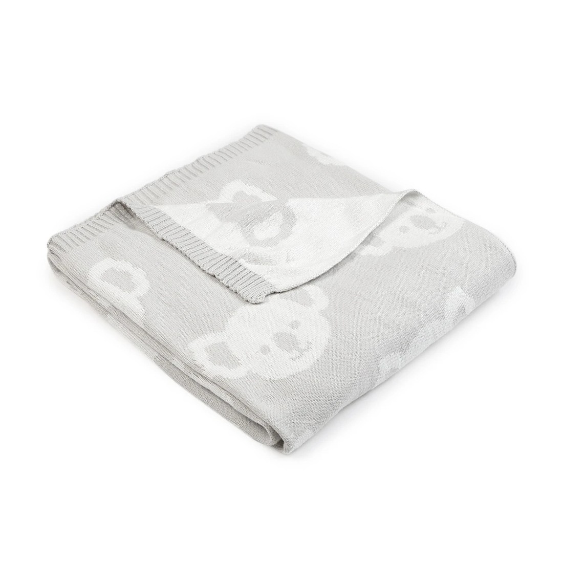1 Jacquard Cotton Blanket - Koala, 1 of 5