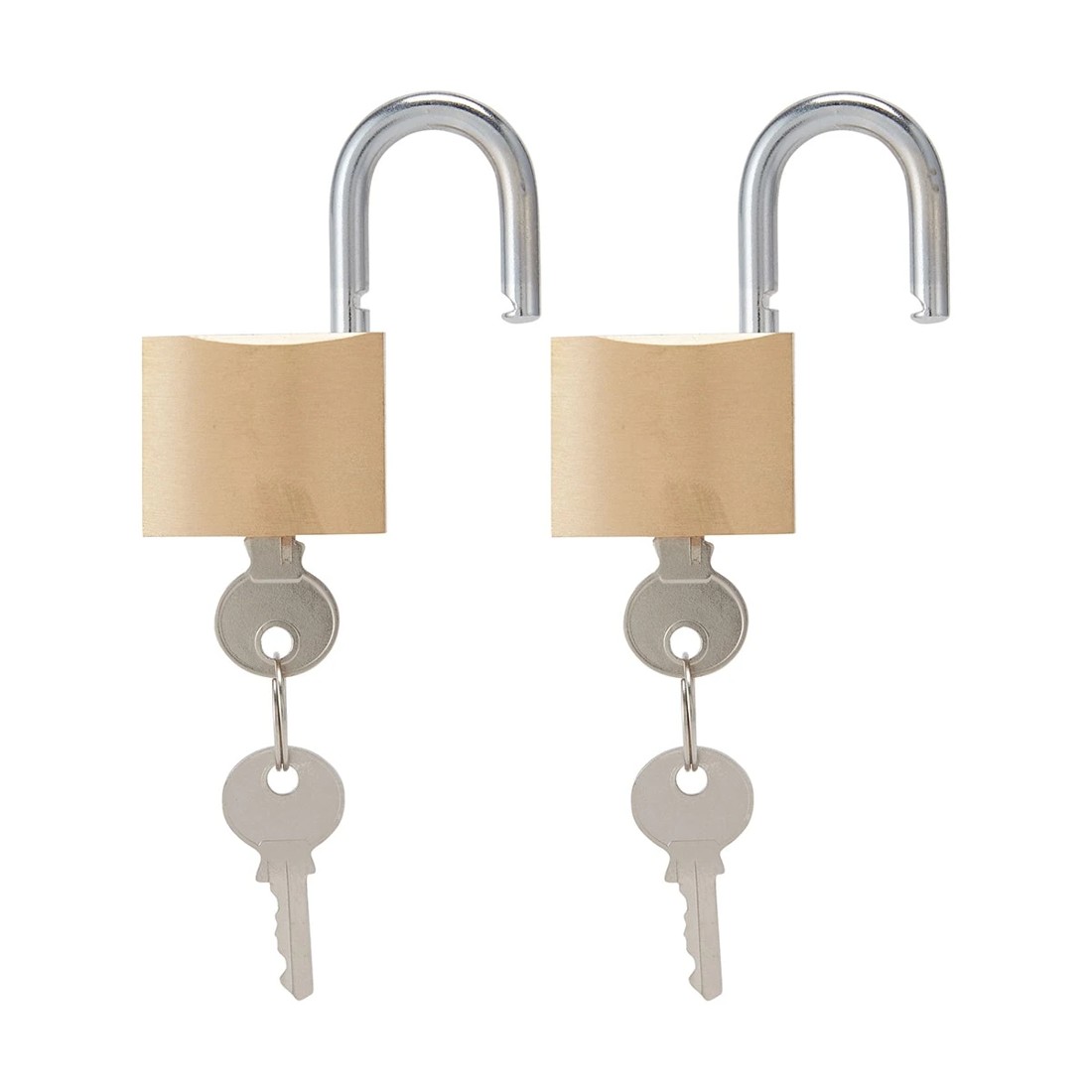 2 2 Pack 38mm Brass Padlock, 2 of 3
