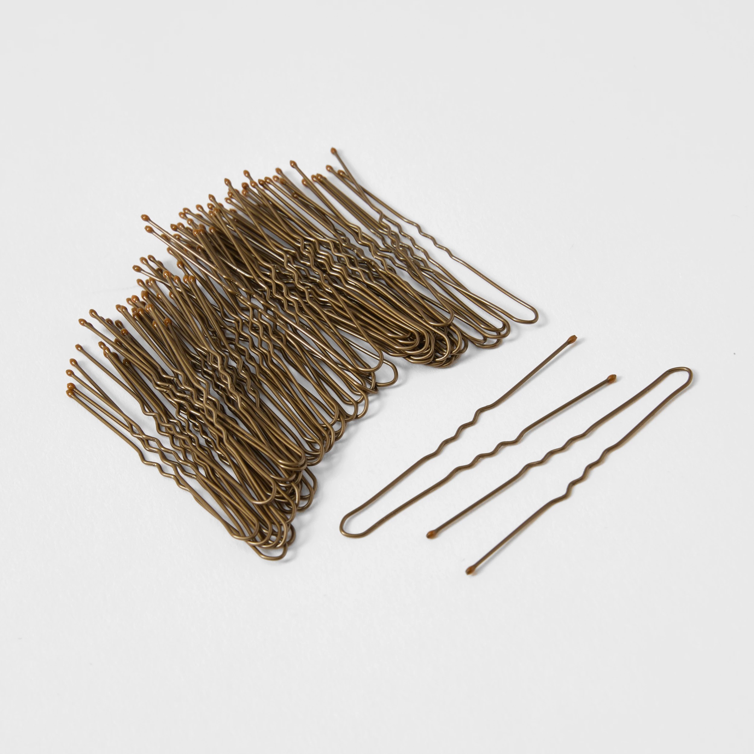 1 OXX Haircare 60 Pack Hair Pins - Brown, 1 of 3