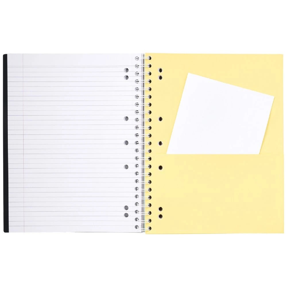 3 J.Burrows A4 5 Subject Notebook 250 Page Black, 3 of 4