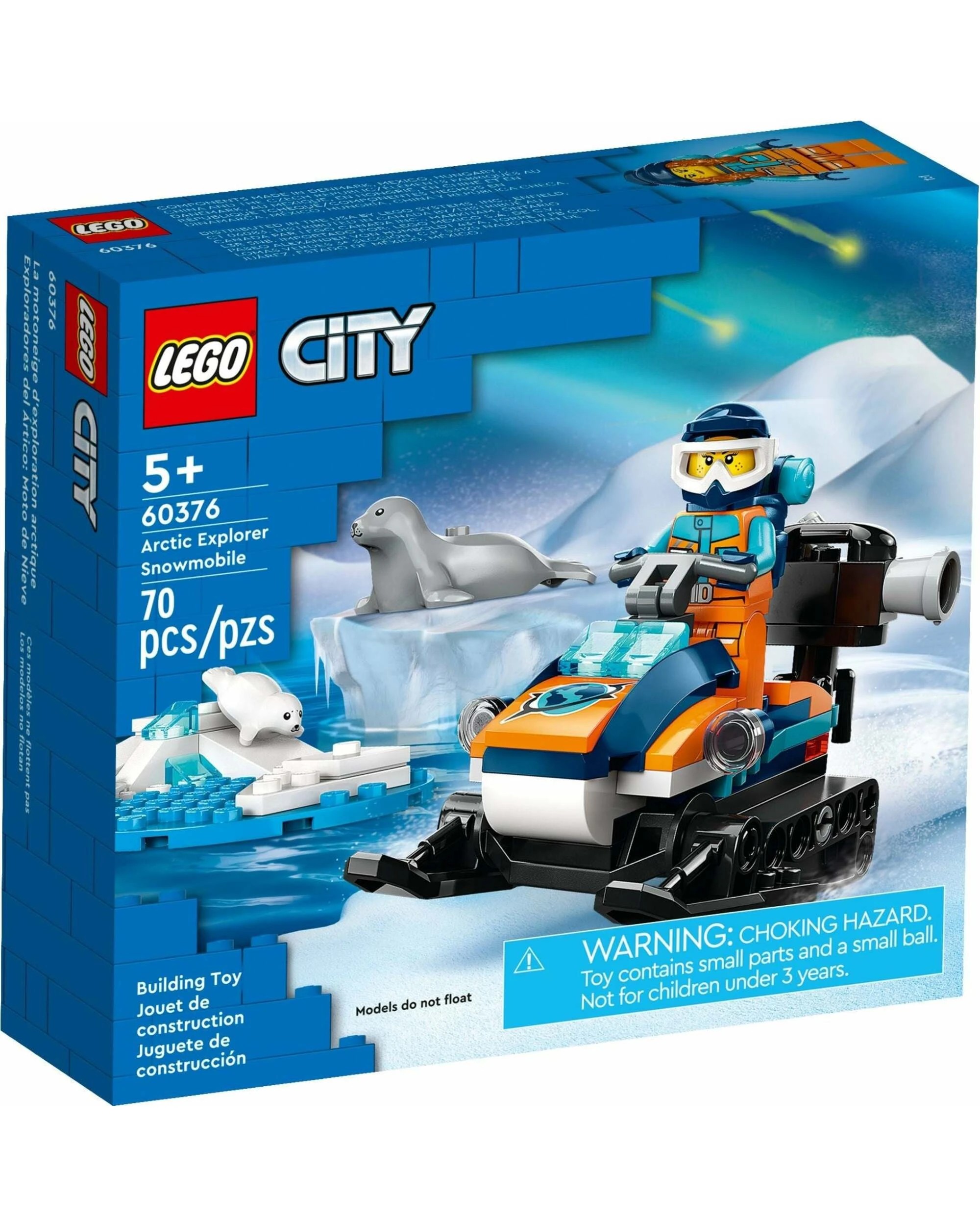 1 LEGO City Series 60376 Arctic Snowmobile, 1 of 4