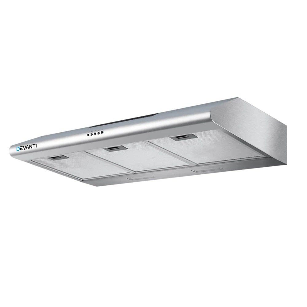 1 Devanti 900mm Range Hood 90cm Rangehood Stainless Steel - Silver, 1 of 7