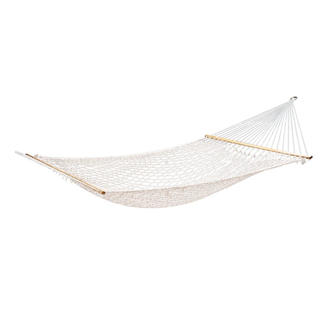 1 Gardeon Hammock Bed Outdoor Chair Camping Hanging Hammocks Mesh 2 Person - Beige, 1 of 7