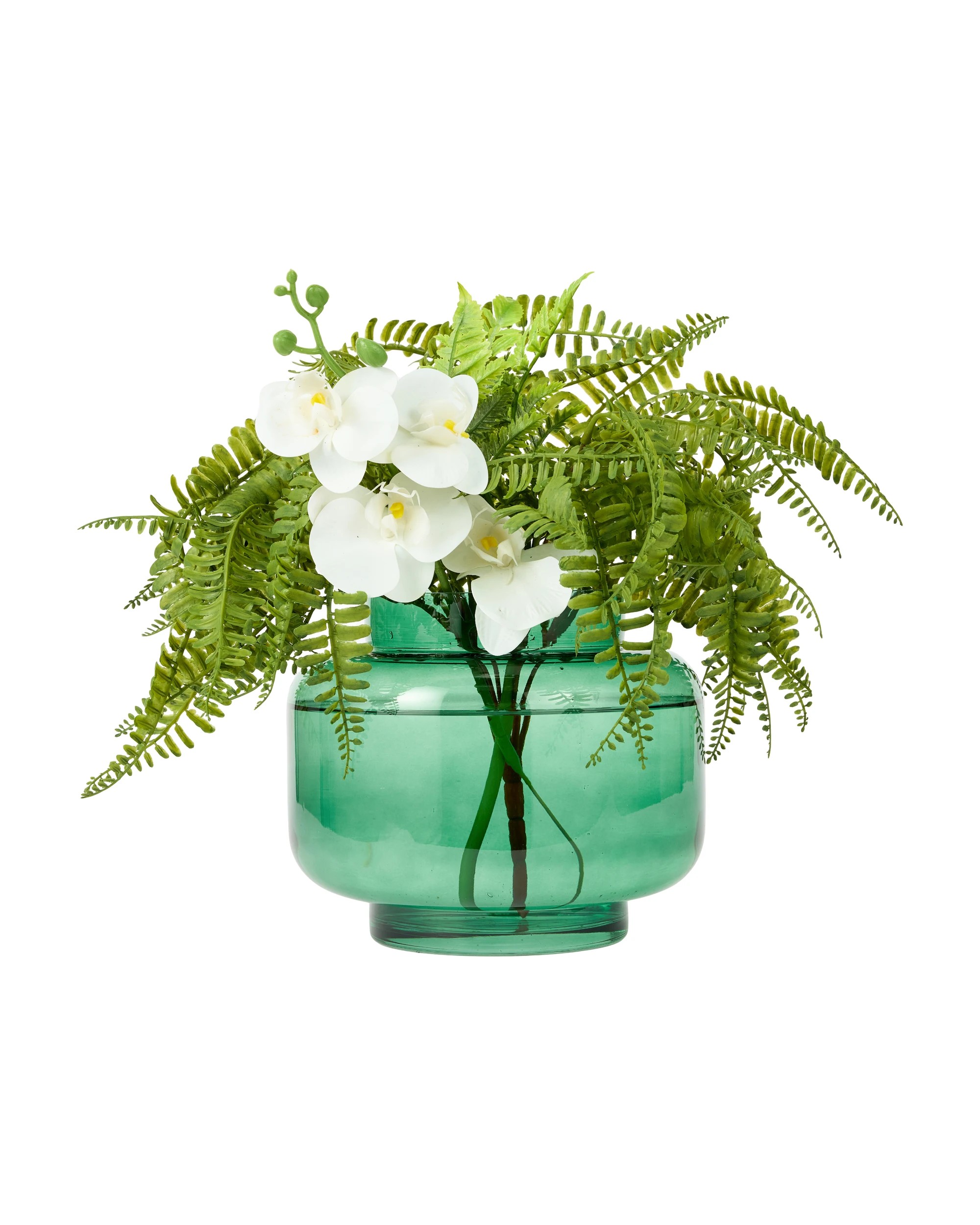 1 Green Tiered Glass Vase, 1 of 5