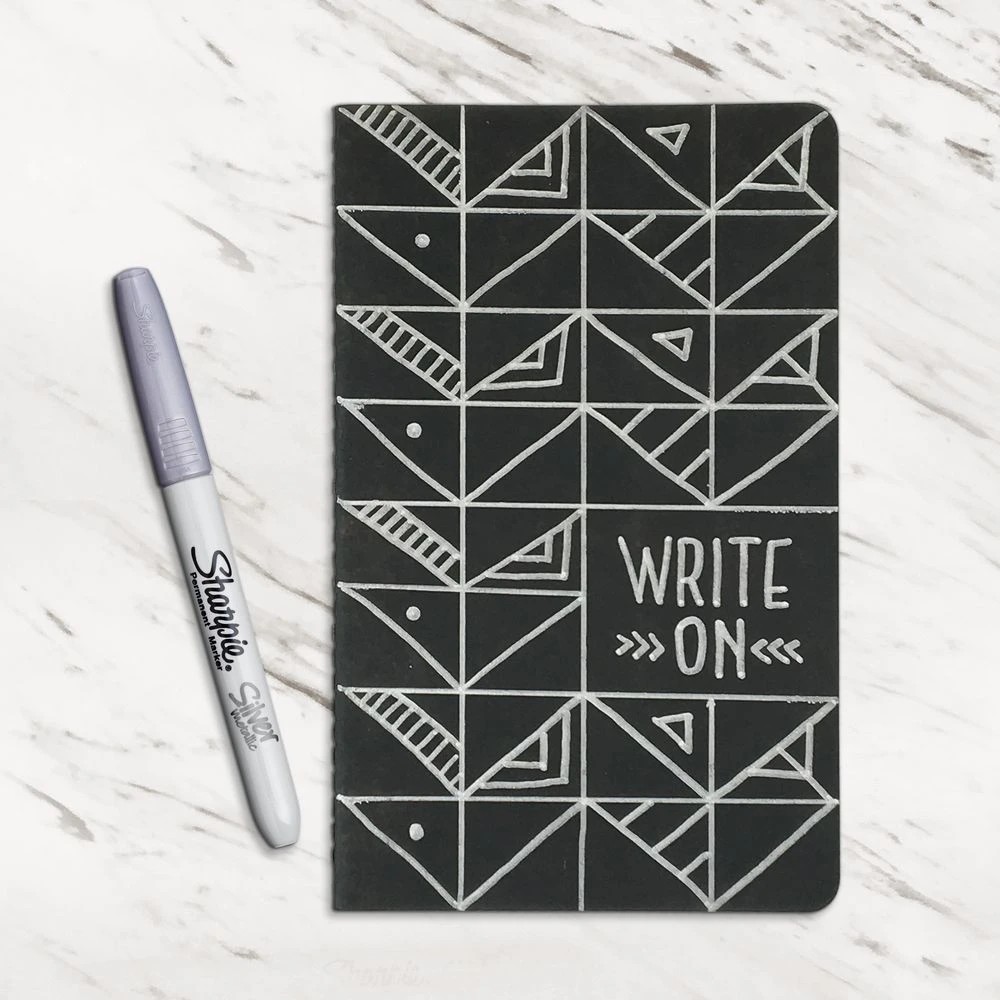 4 Sharpie Fine Permanent Marker Metallic Silver, 4 of 7