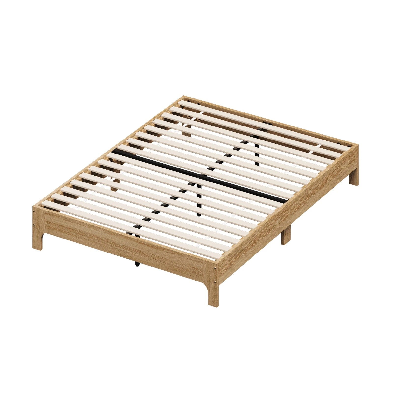 9 Oikiture Bed Frame Wooden Mattress Base Platform Beds - Queen Bed - Natural, 9 of 9