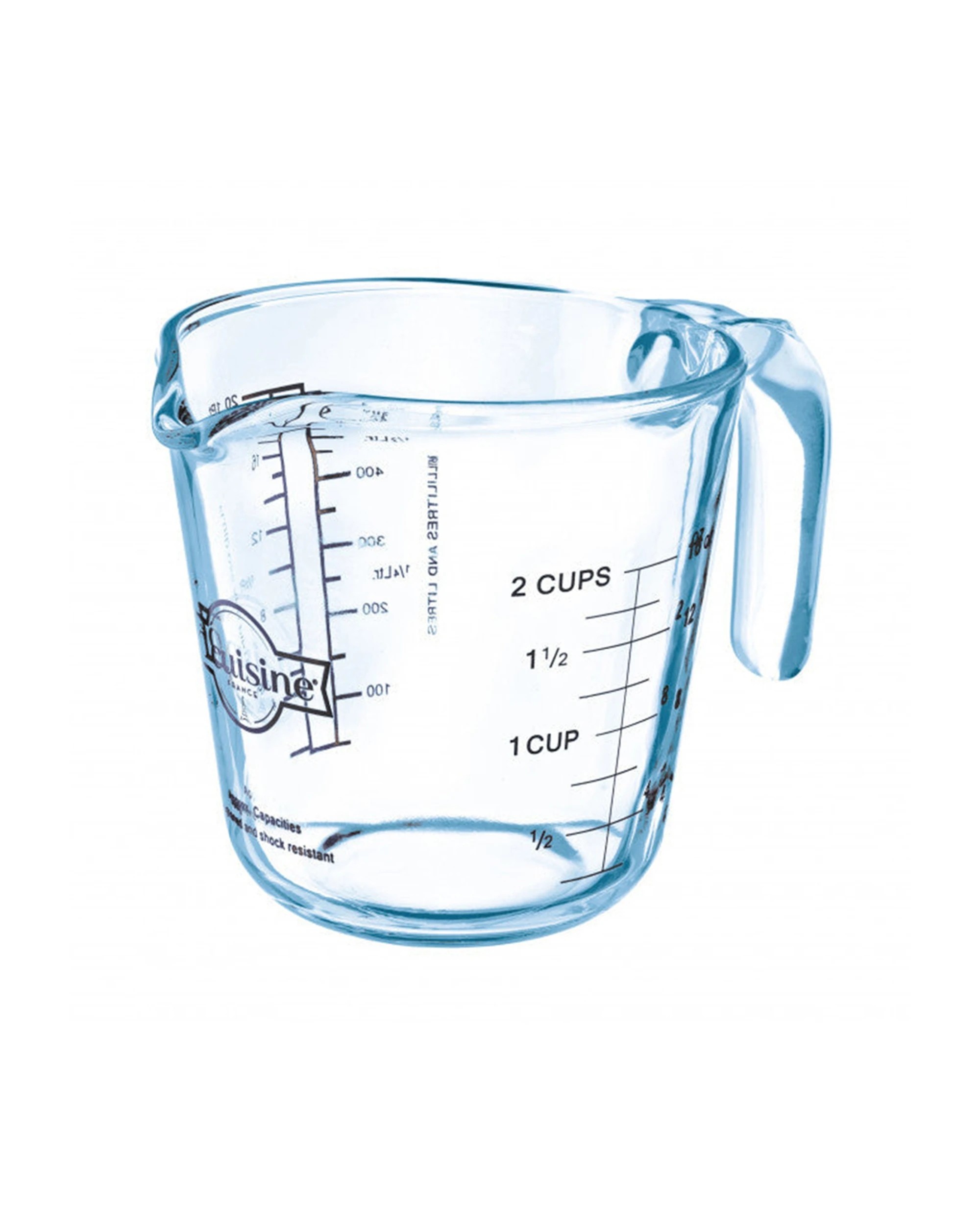 1 O'Cuisine Borosilicate Glass Measuring Jug 0.5L (2 Cups) Kitchen Tool for Baking - Plain, 1 of 3