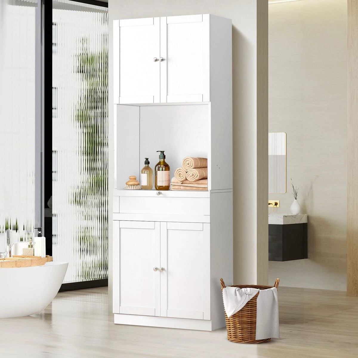 5 Ausway Kitchen Cabinet Pantry Cupboard Buffet Sideboard, 5 of 6