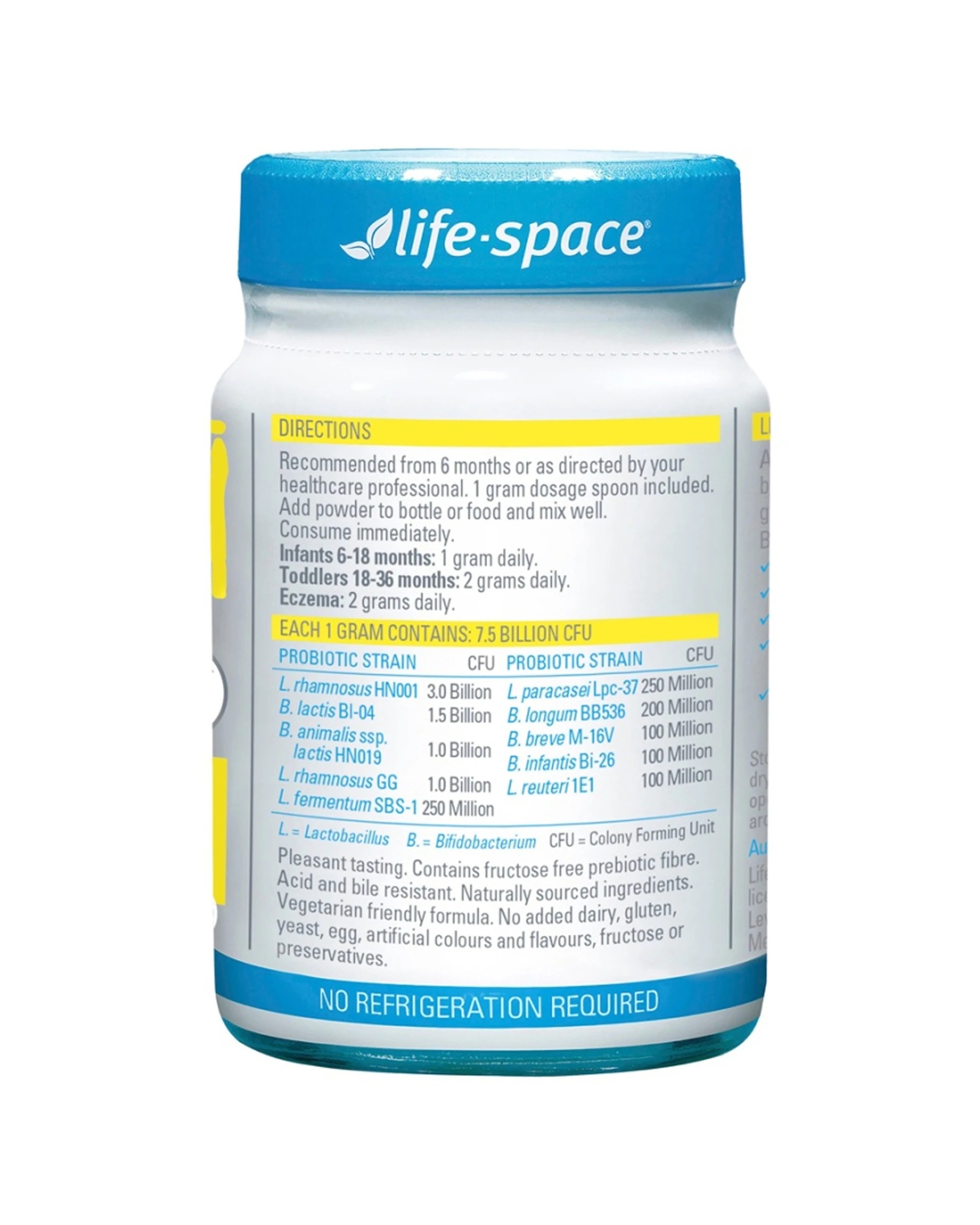 2 Life-Space Probiotic Powder For -Strain Dietary Supplement 60g, 2 of 3