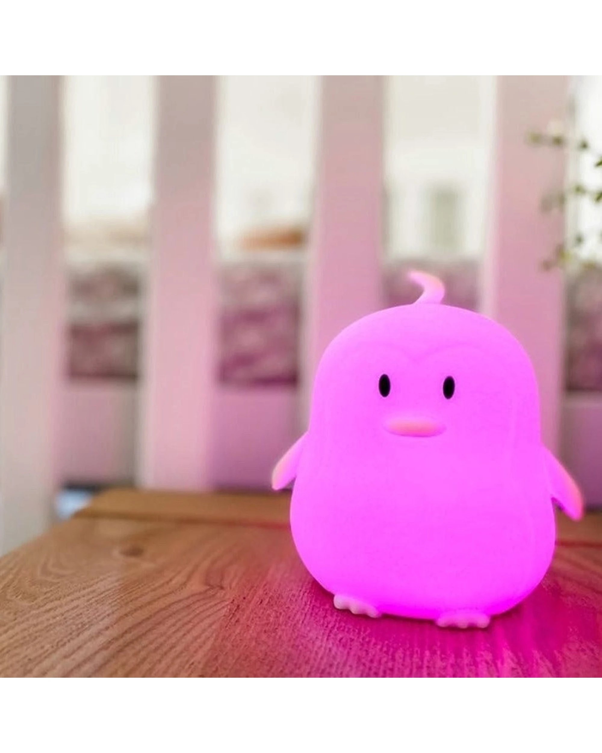 3 Babystudio Soft Silicon Night Light Penguin Multicolour USB Rechargeable - Multi, 3 of 4