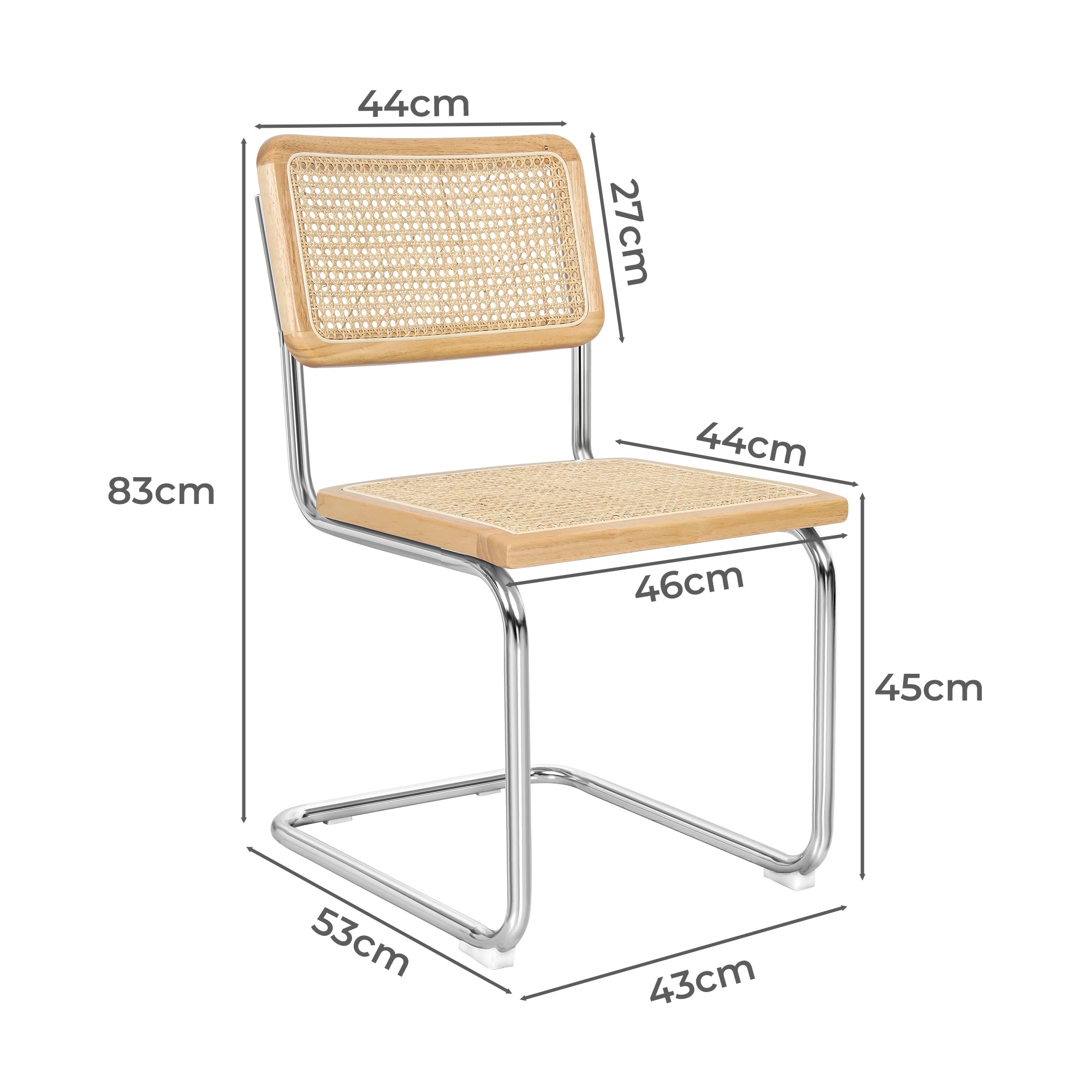 3 Levede 8x Rattan Dining Chairs - Natural, 3 of 9