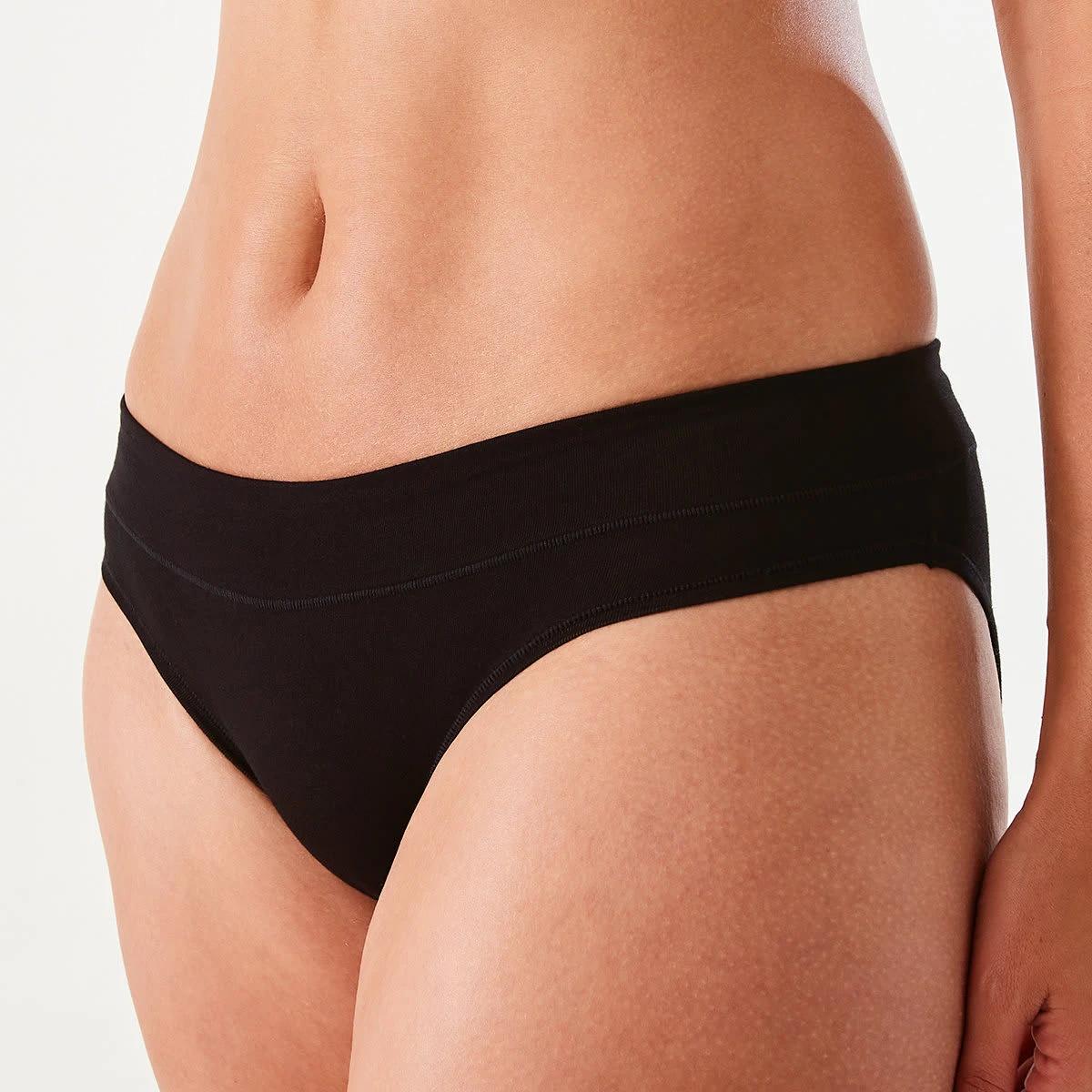 4 3 Pack Bamboo Blend Bikini Briefs BLACK, 4 of 7