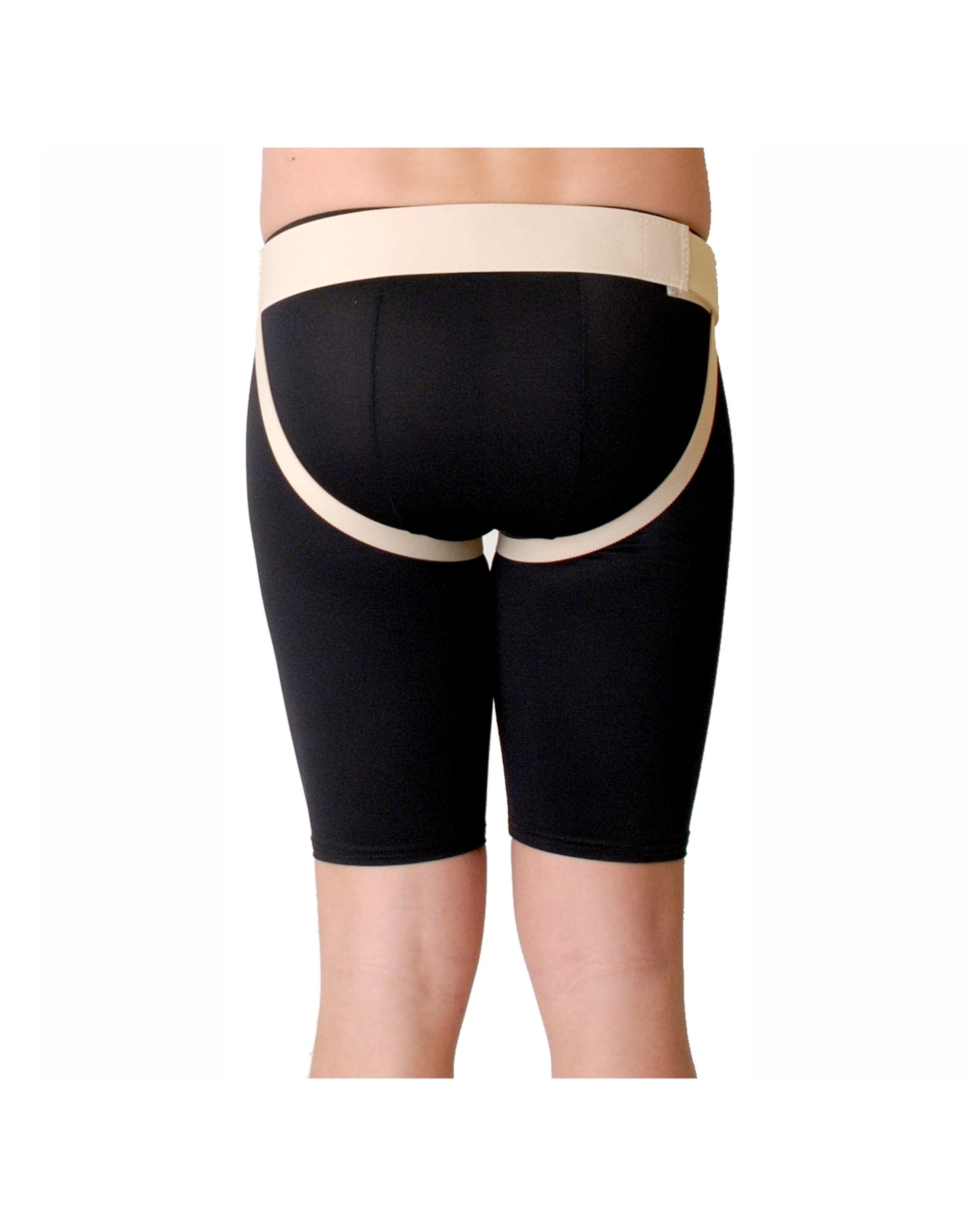 3 Bodyassist Inguinal Hernia Belt Dual Support Breathable Fabric Small - Beige, 3 of 4