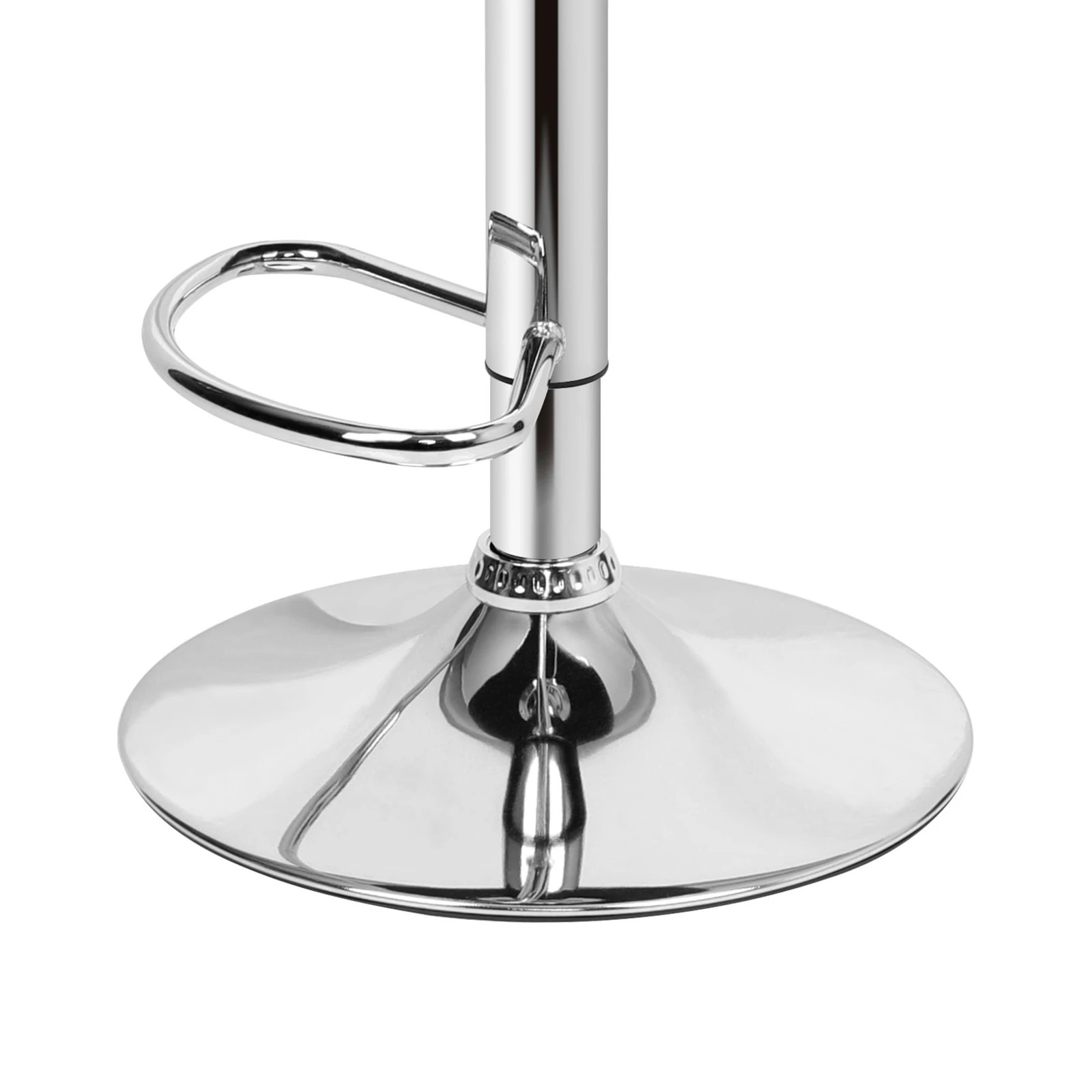 4 Alfordson 4x Bar Stools Ruel Kitchen Swivel Chair Leather Gas Lift - White, 4 of 6