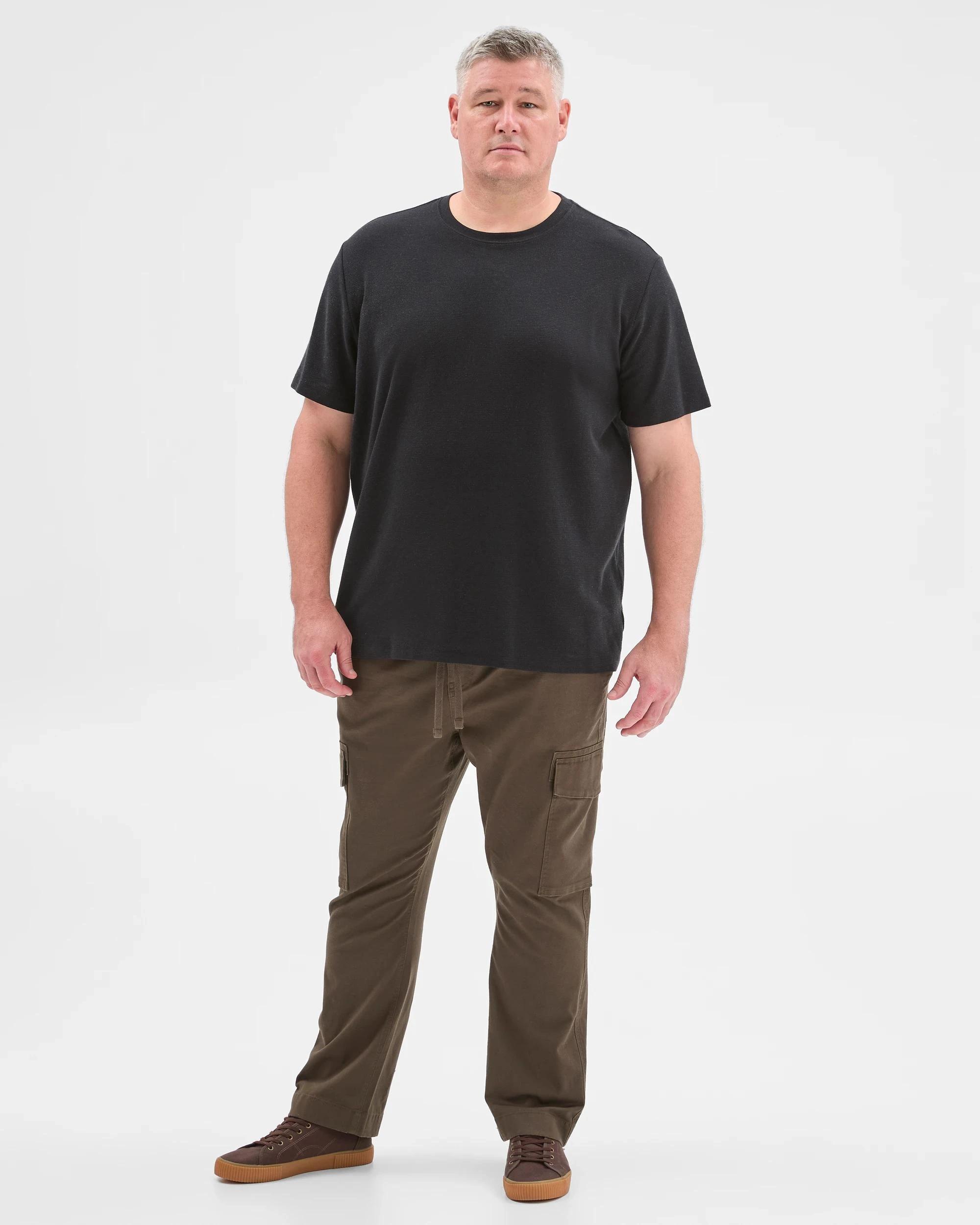 3 Target Man Plus Plus Size Australian Cotton Cargo Pants DARK OLIVE, 3 of 6
