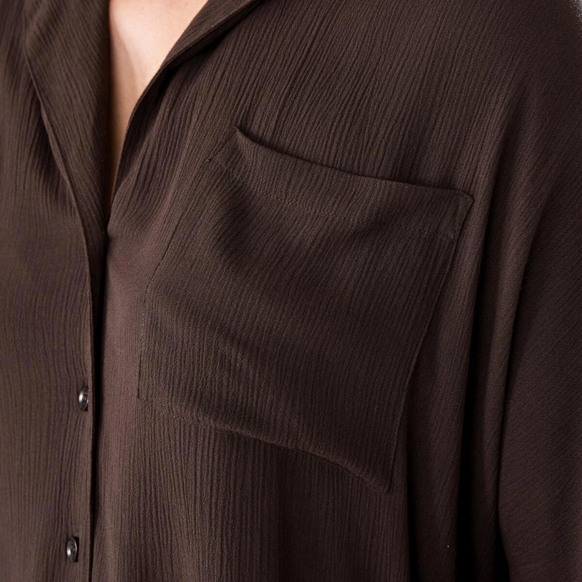 5 Short Dolman Sleeve Shirt MELTED CHOCOLATE, 5 of 5