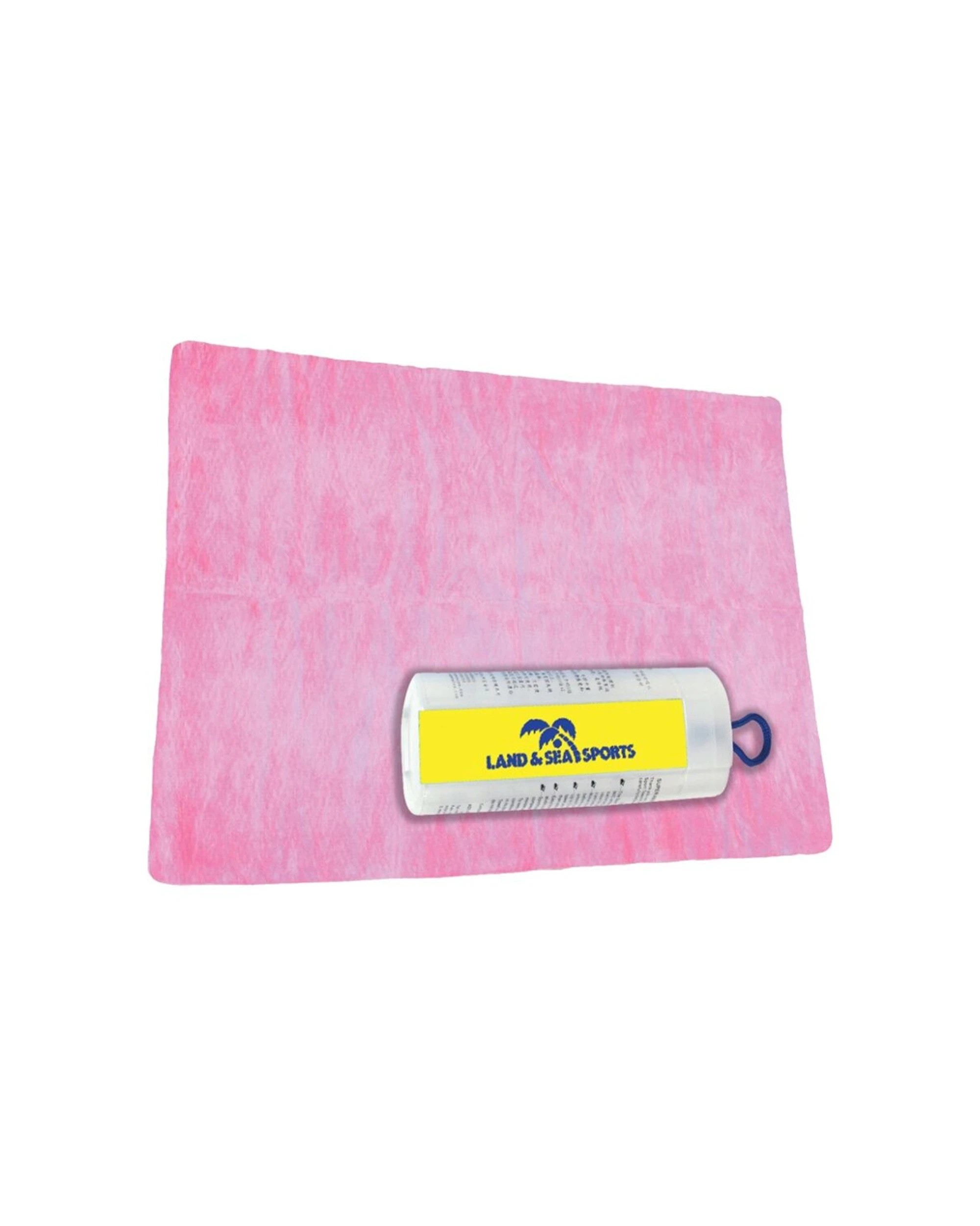 1 Land & Sea Jumbo Size Sports/Training Gym Microfibre Quick Drying Towel - Pink, 1 of 1