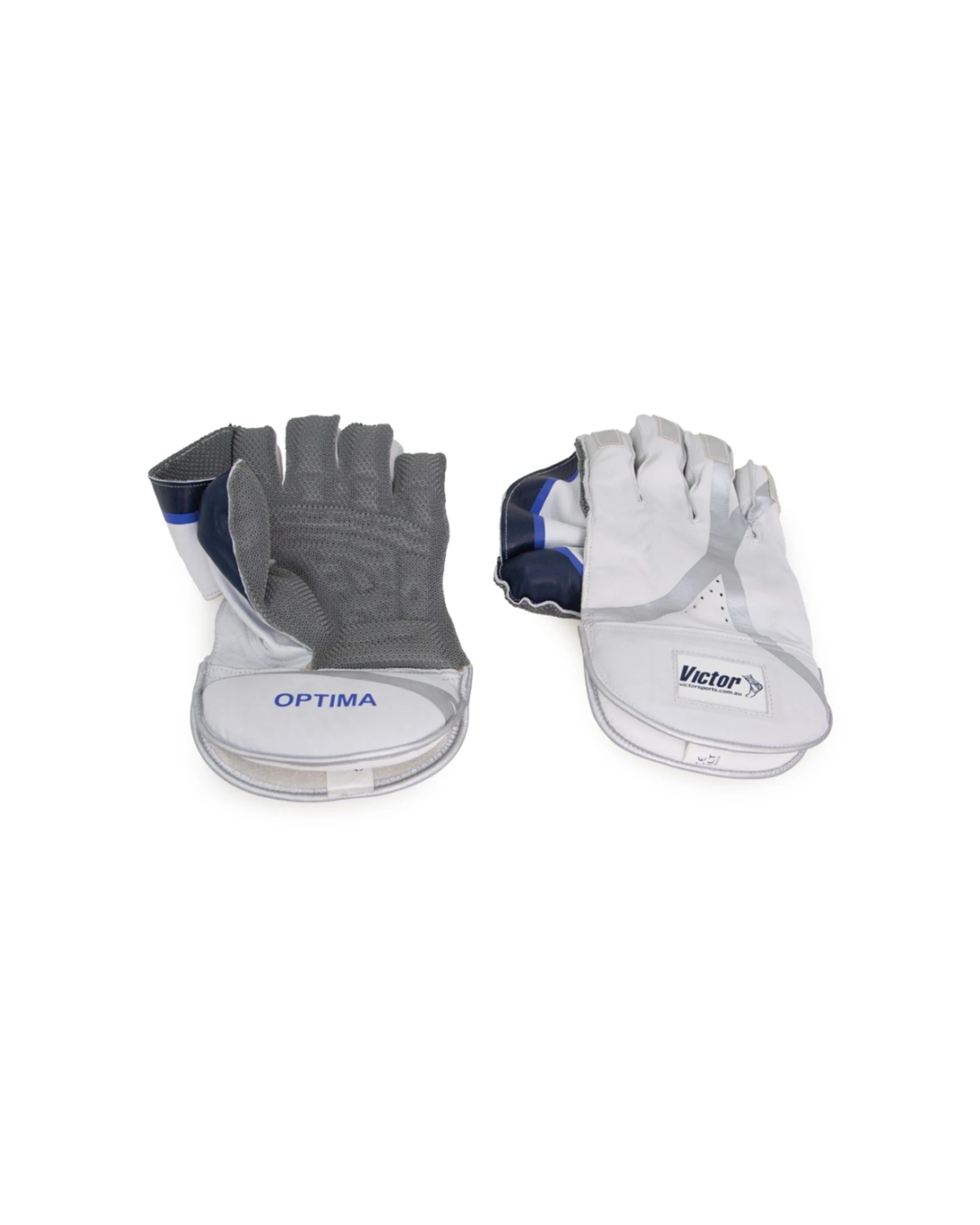 1 Victor Sports Wicket Keeping Gloves Leather Palm Padded Superior Adult - Multi, 1 of 3