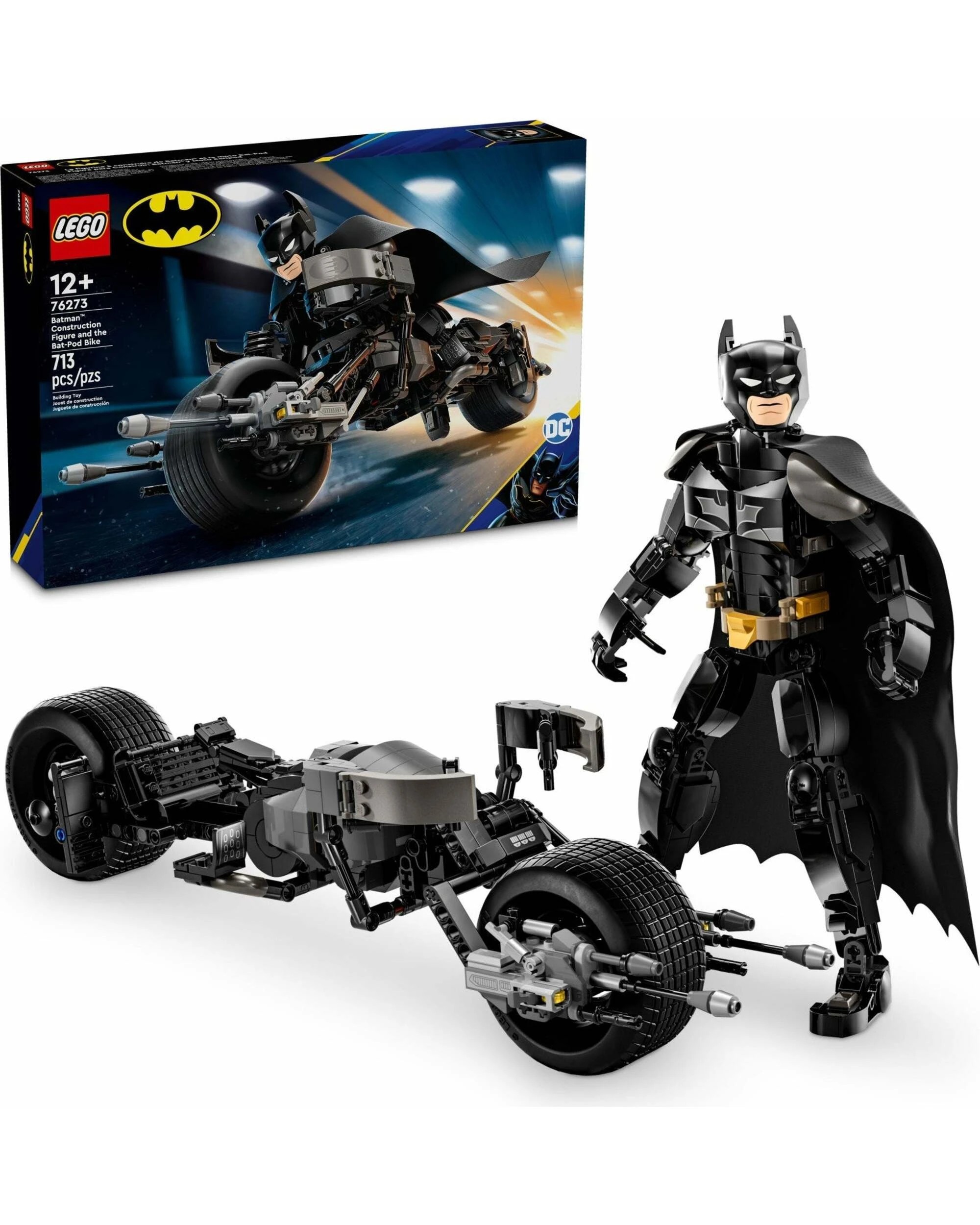 1 LEGO 76273 DC Batman Construction Figure BatPod Bike, 1 of 5