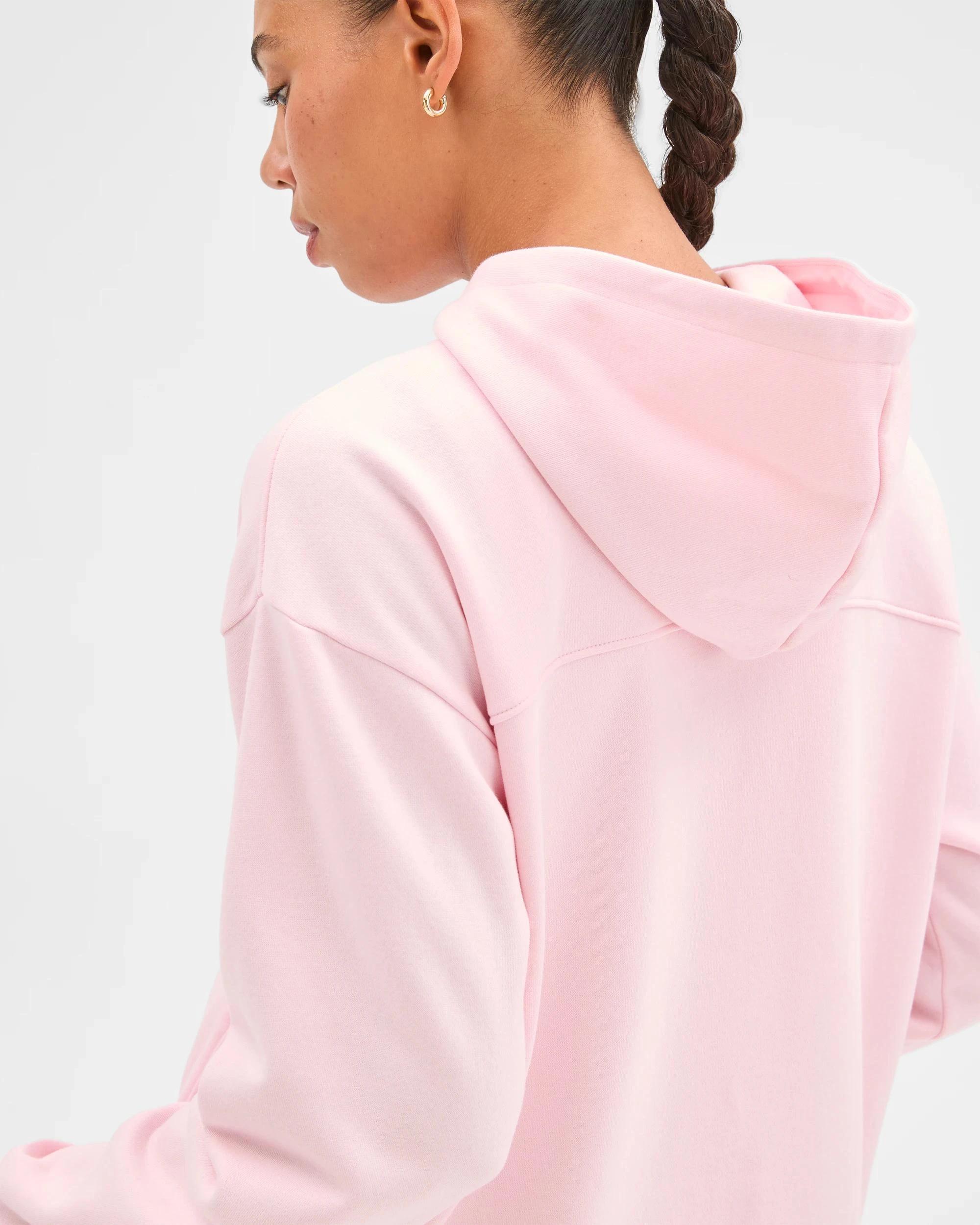 3 Target Active Active Australian Cotton Blend Fleece Zip Through Hoodie BARLEY PINK, 3 of 6