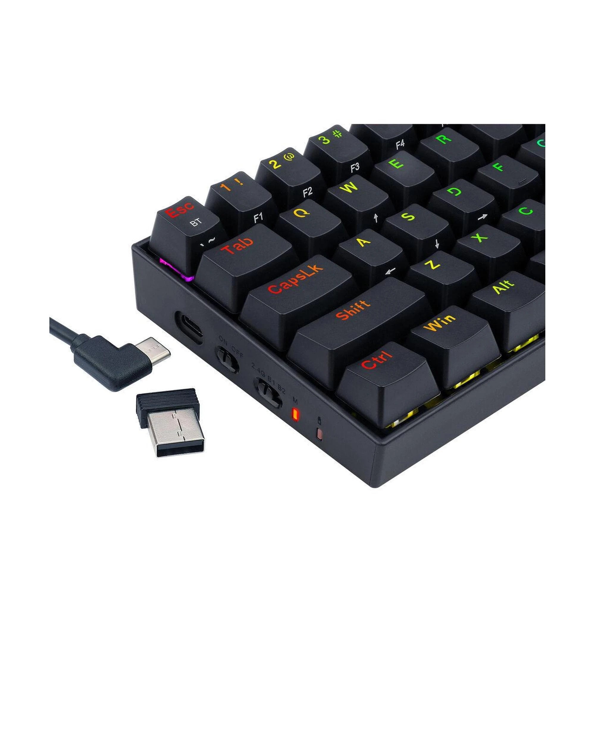 8 Redragon K530RGBPro Draconic Elite Black 60% Wireless Mechanical Keyboard, 8 of 10