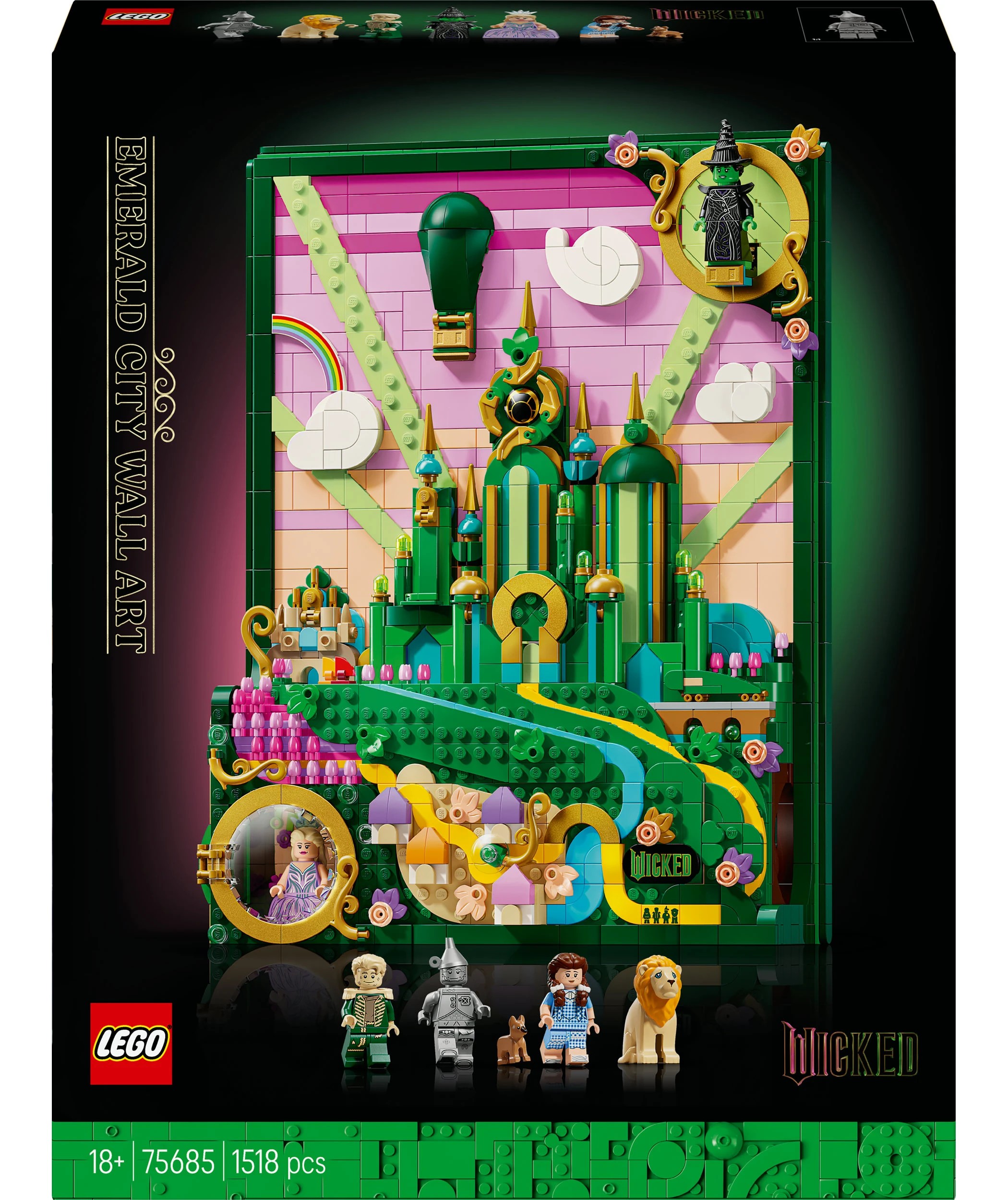 1 LEGO Wicked Emerald City Wall Art 75685, 1 of 10