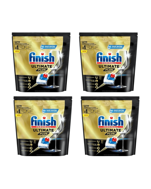Finish 4Xfinish Powerball Ultimate Plus Reg Dish Caps All In 1 Pk31 3292118