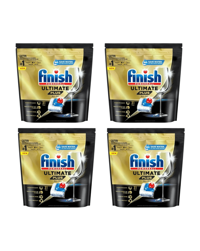 Finish 4Xfinish Powerball Ultimate Plus Reg Dish Caps All In 1 Pk31 329