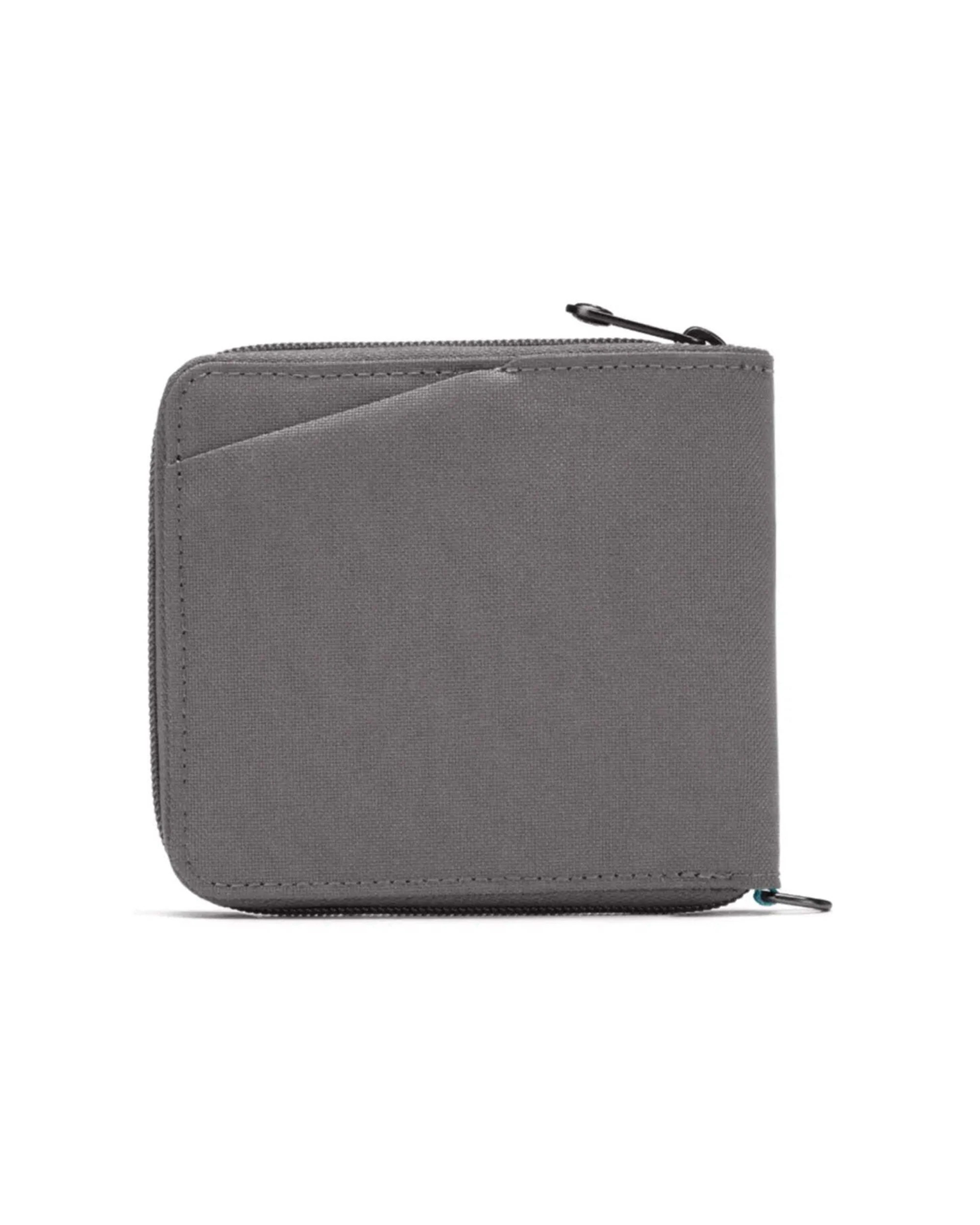 3 Pacsafe RFIDsafe Zip Around Wallet RFID Blocking Easy Card Access Hidden Pocket Stone - Grey, 3 of 7