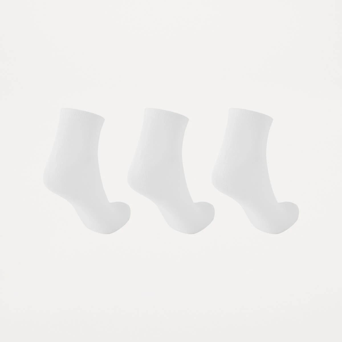 2 3 Pack Anklet Socks WHITE, 2 of 3