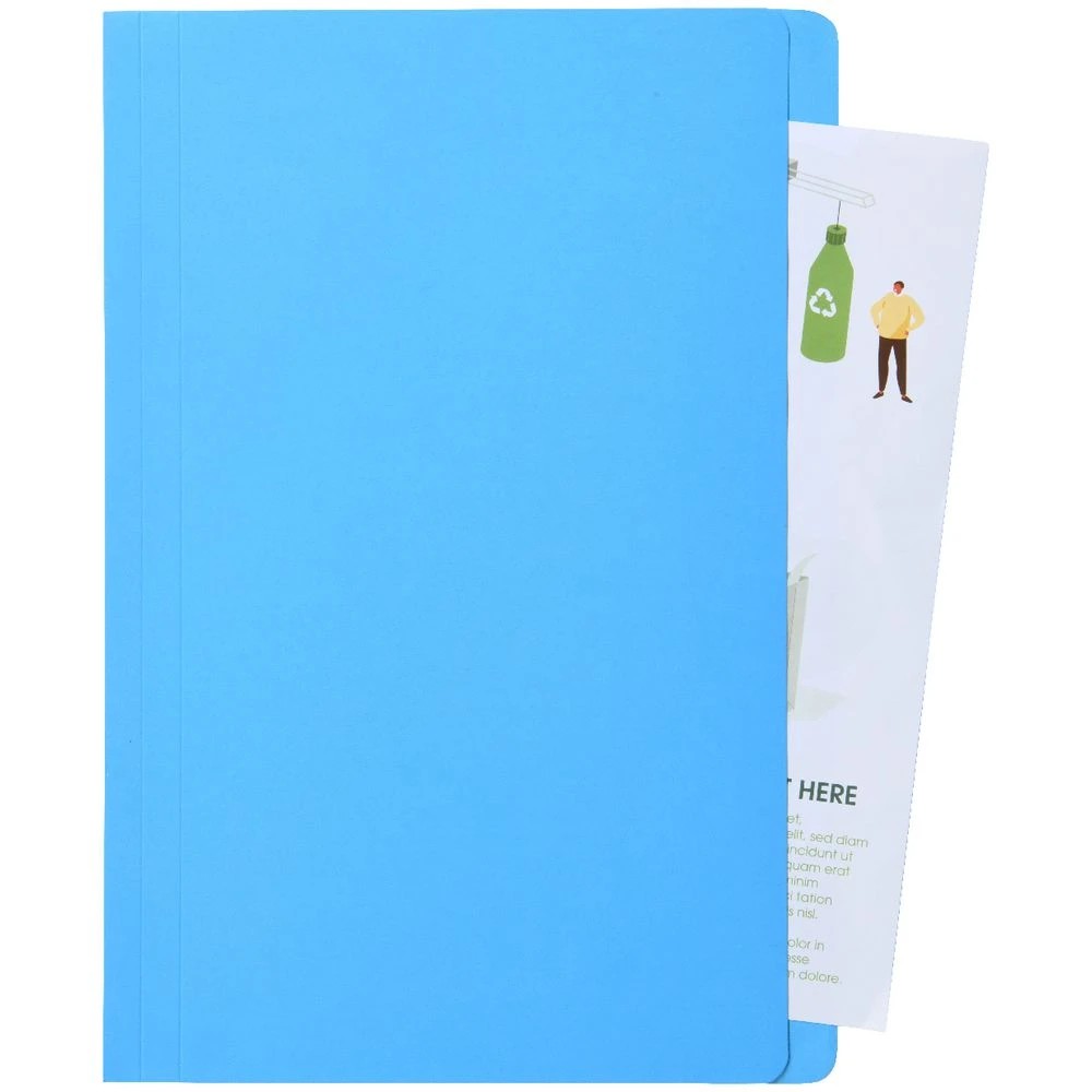 3 J.Burrows Foolscap Manila Folder Blue 25 Pack, 3 of 4