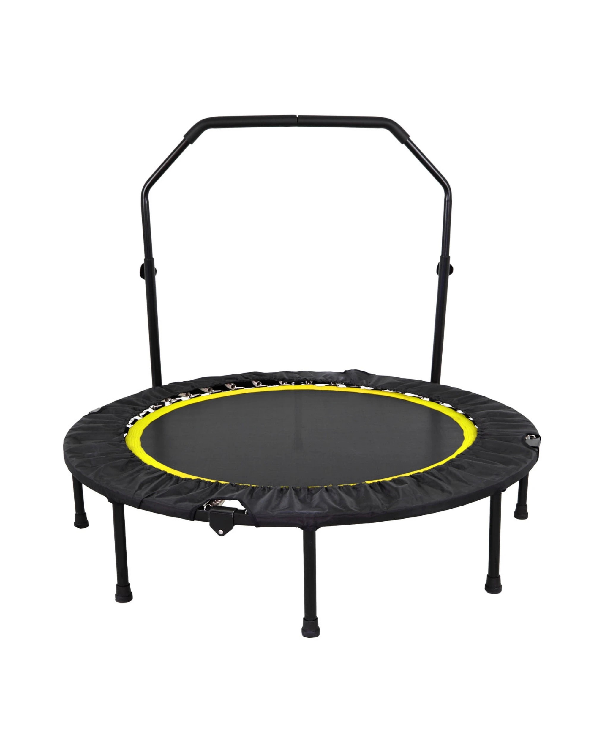 2 Advwin 48" Mini Trampoline Rebounder Max Load 200KG Yellow, 2 of 7