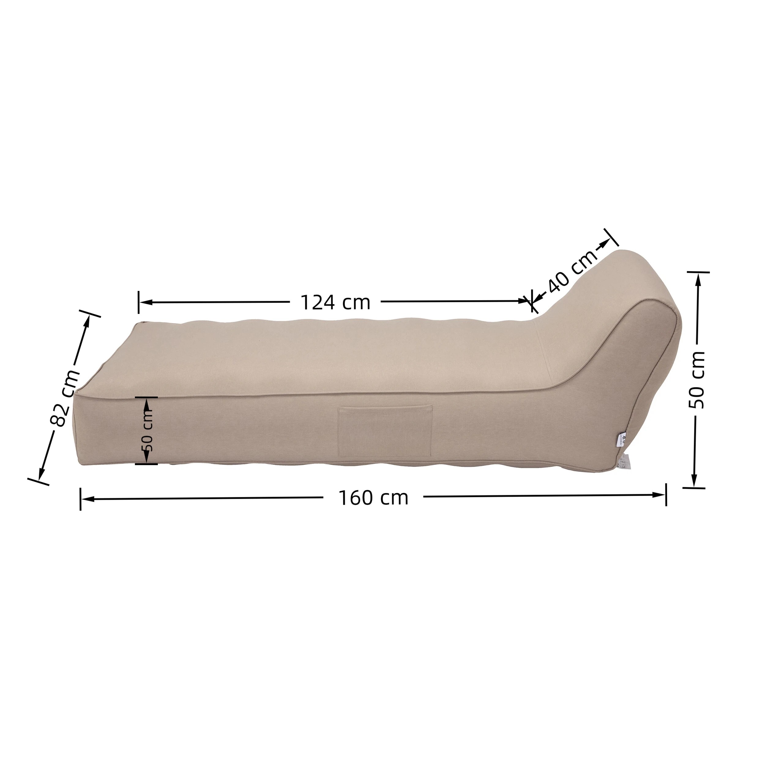 8 IHOMDEC Outdoor Inflatable Waterproof Lounge Chair - Beige, 8 of 10
