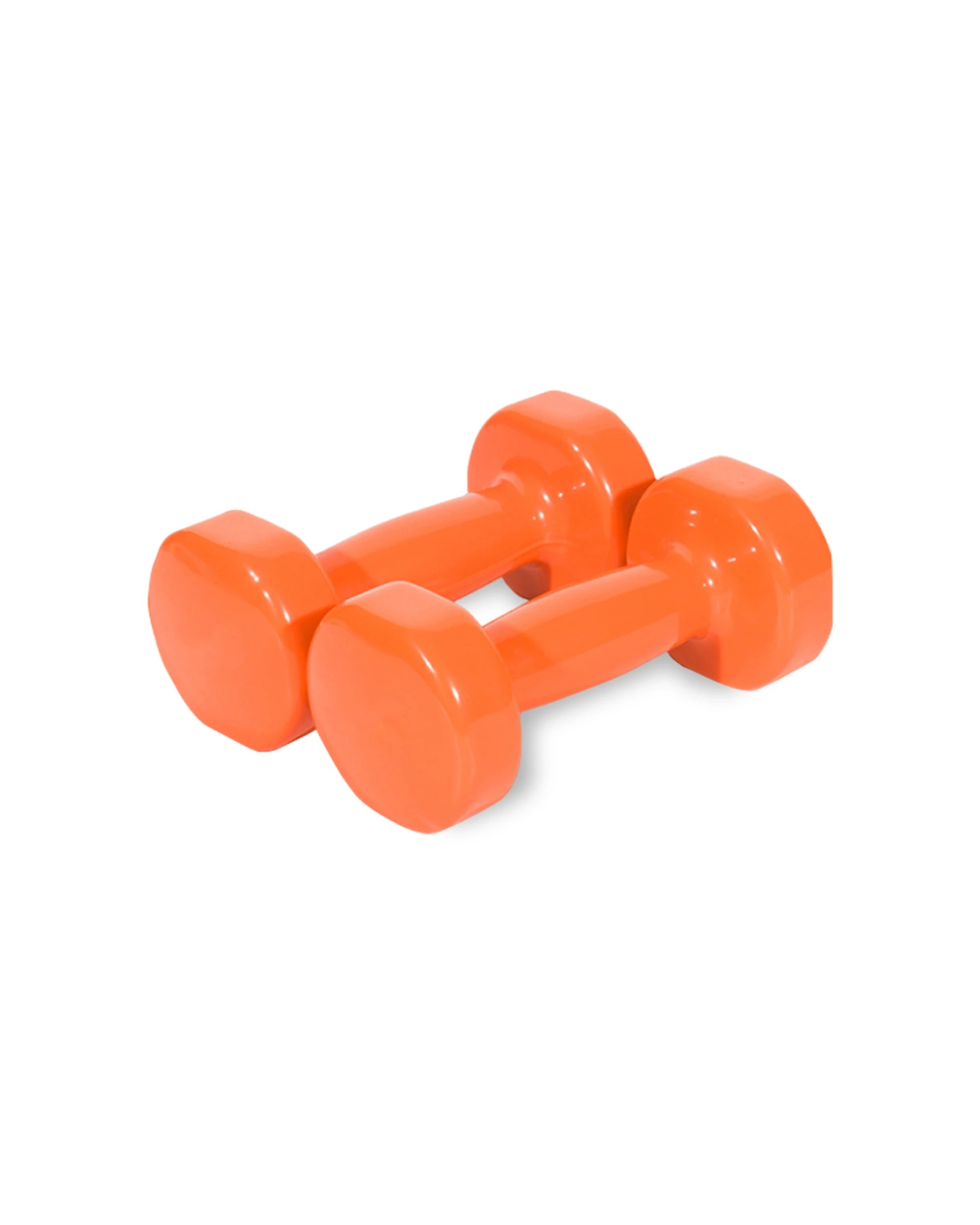 1 BodyWorx 2PK Vinyl Dipped Weighted Dumbbell 2.5kg Home Gym Workout Set Muscle Toning - Orange, 1 of 2