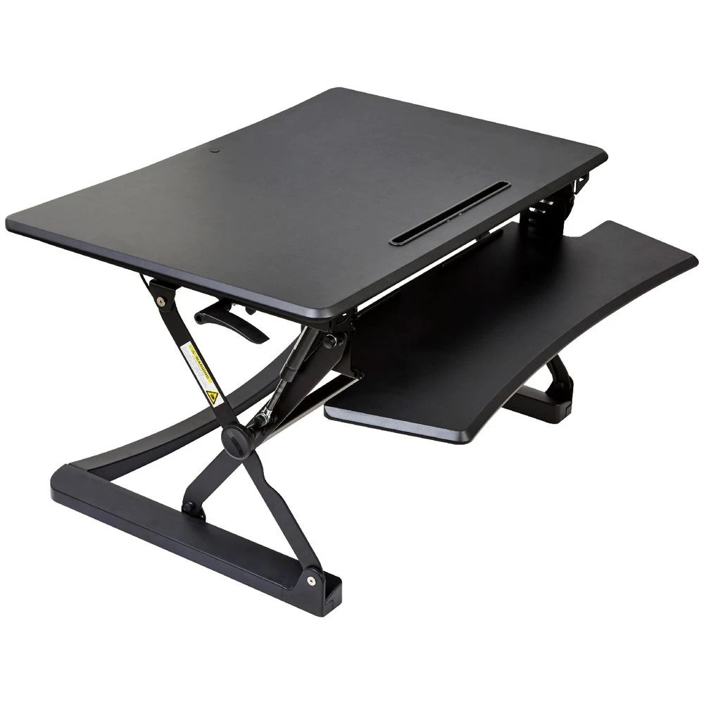 2 Stilford Professional Sit Stand Adjustable Desk Riser Black Desks, Tables and Workstations, 2 of 10