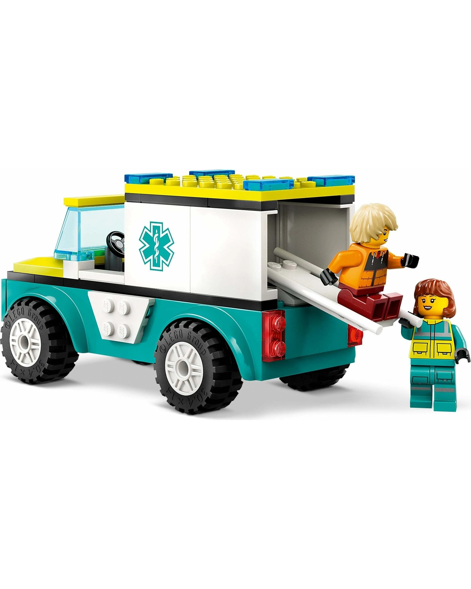 2 LEGO City 60402 Emergency Ambulance and Snowboarder, 2 of 5