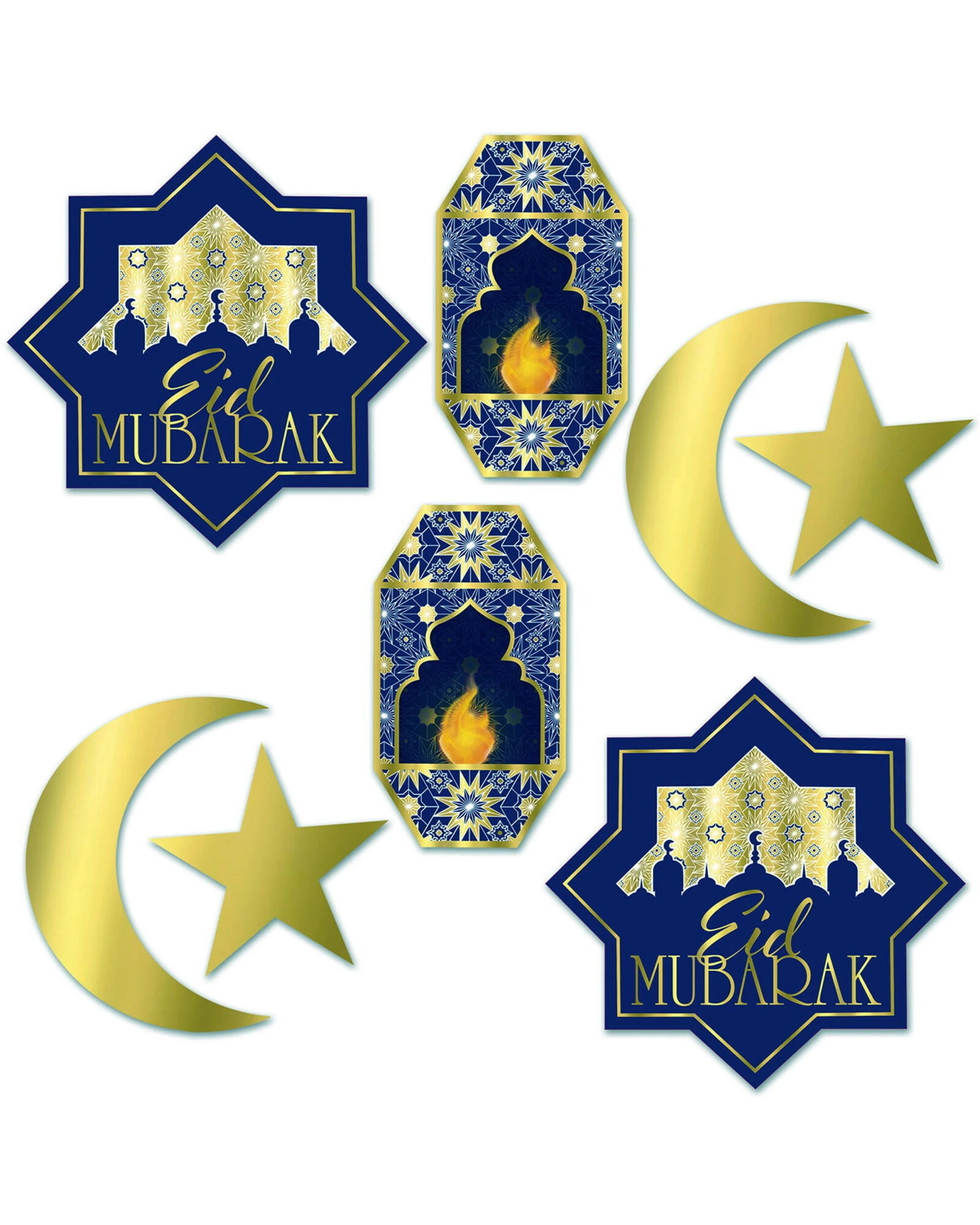 1 Beistle Ramadan Cutouts Pack of 8 - Multi, 1 of 1