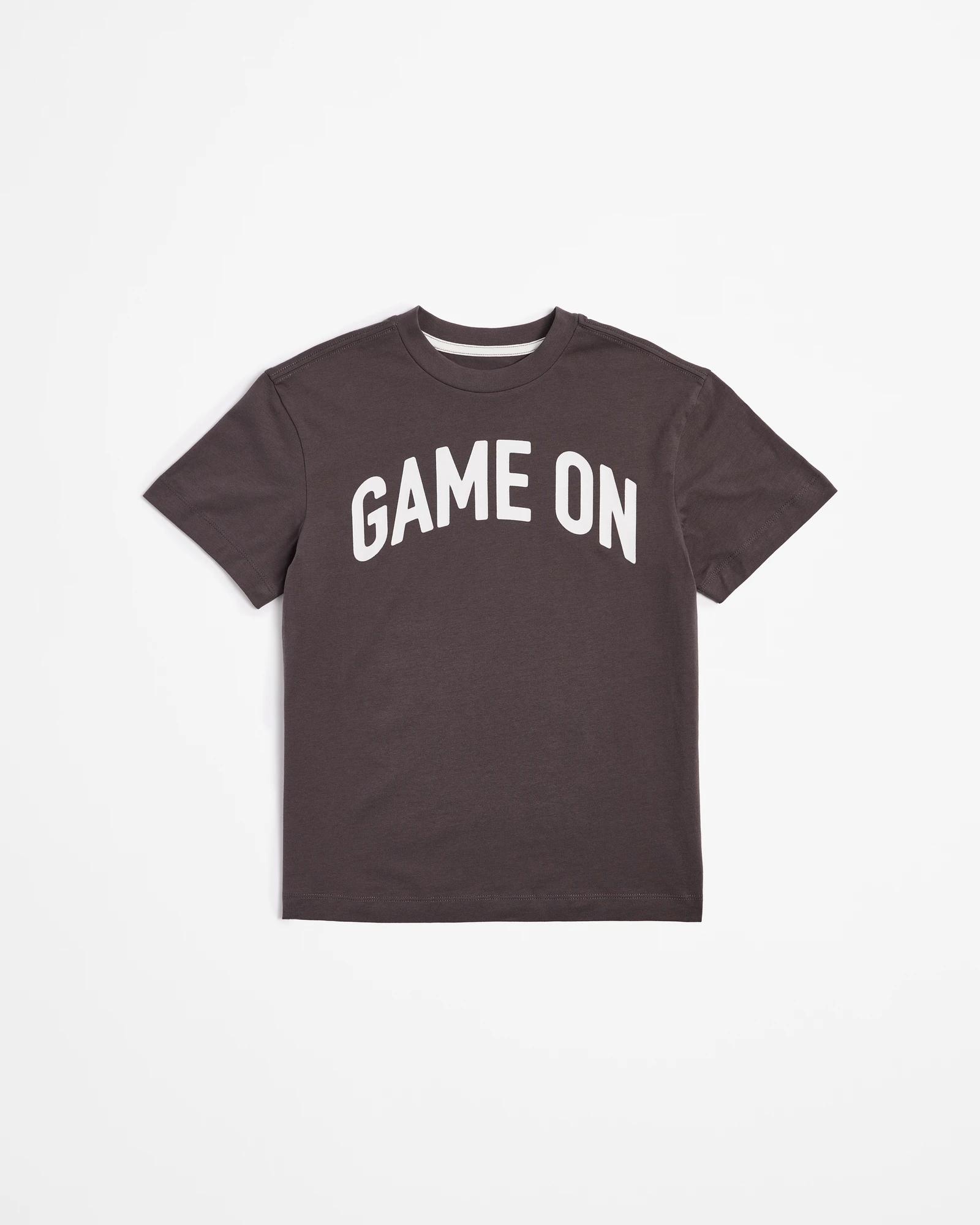 4 Target Australian Cotton Loose Fit Print T-shirt CHARCOAL, 4 of 5