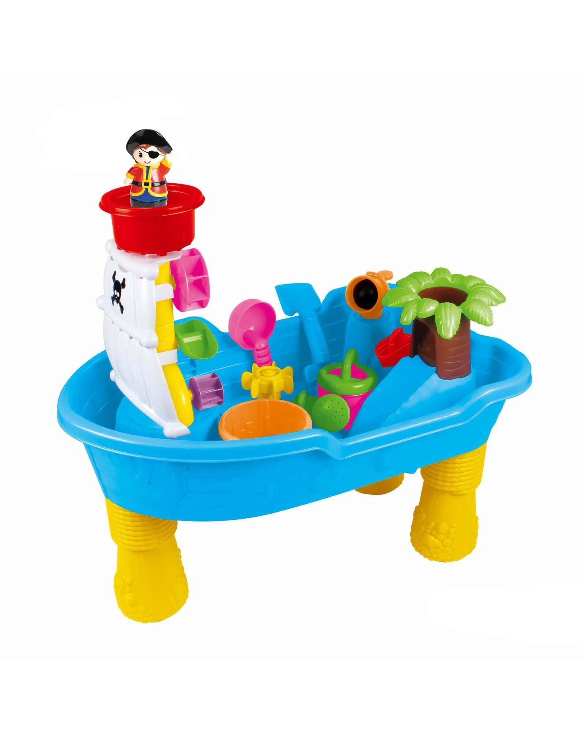 1 GEM Toys Children's Pirate Theme Ship Sand & Water Table for Creative Play, 1 of 4
