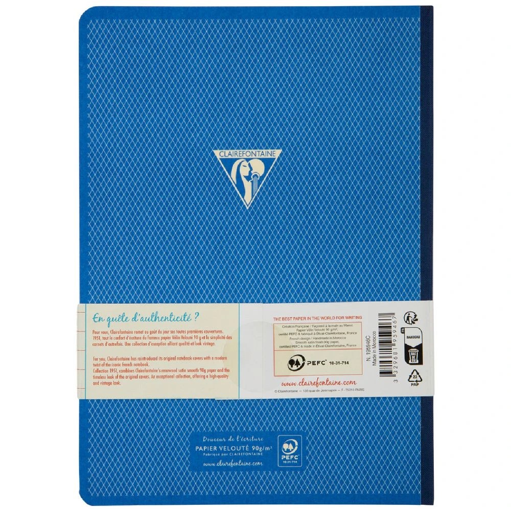 6 Clairefontaine 1951 A5 Notebook Ruled 192 Page Blue, 6 of 6