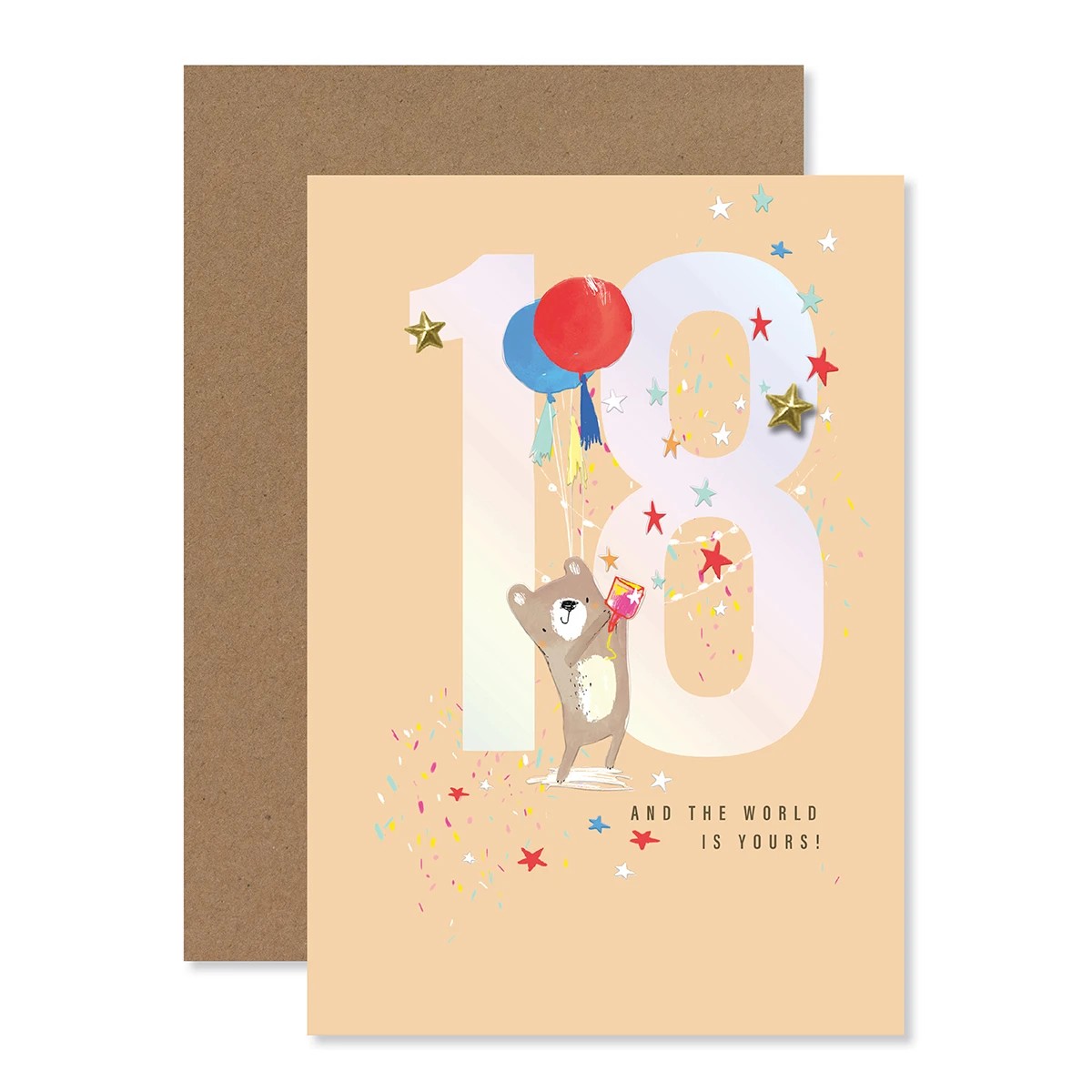 1 Connections from Hallmark 18th Birthday Card - Birthday Bear, 1 of 3