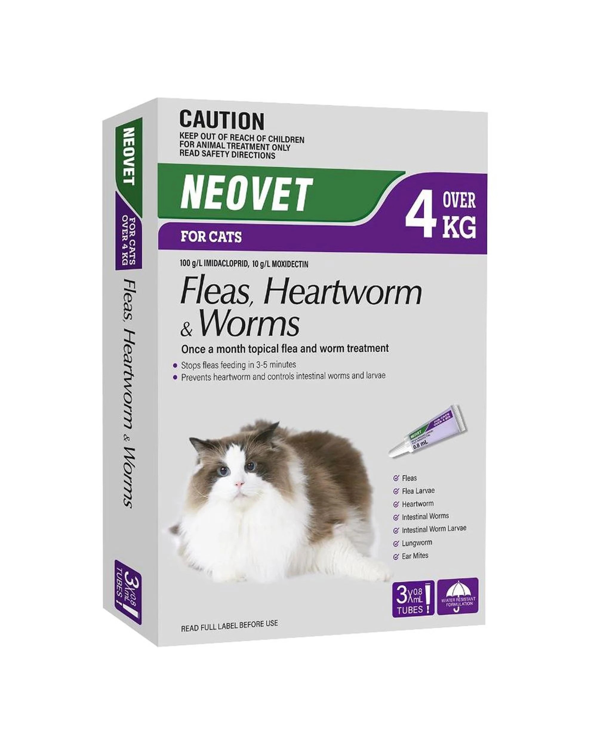 9 Neovet Spot-On for Cats over 4 kg Purple 3 Pack - Purple, 9 of 9